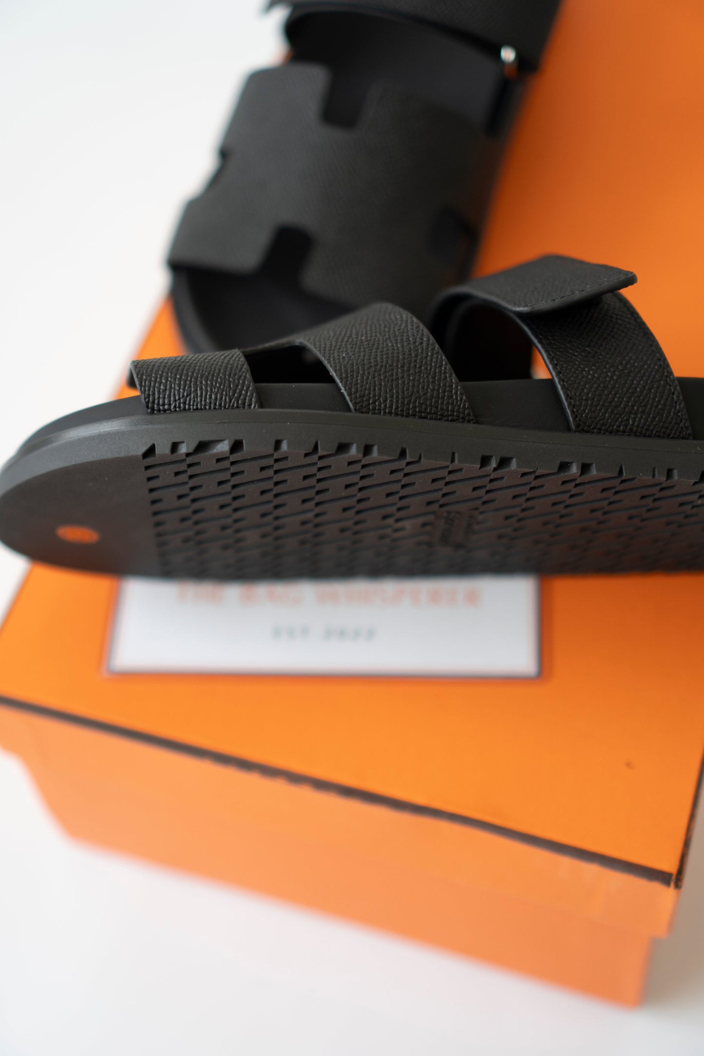 Chypre Sandals – Black Epsom Leather