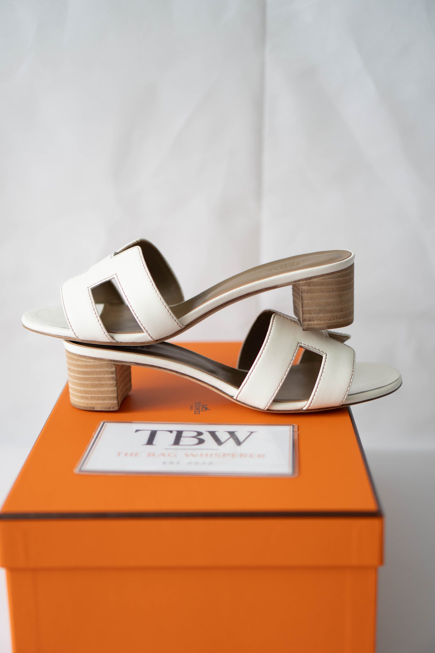 Oasis Sandals – White Smooth Leather