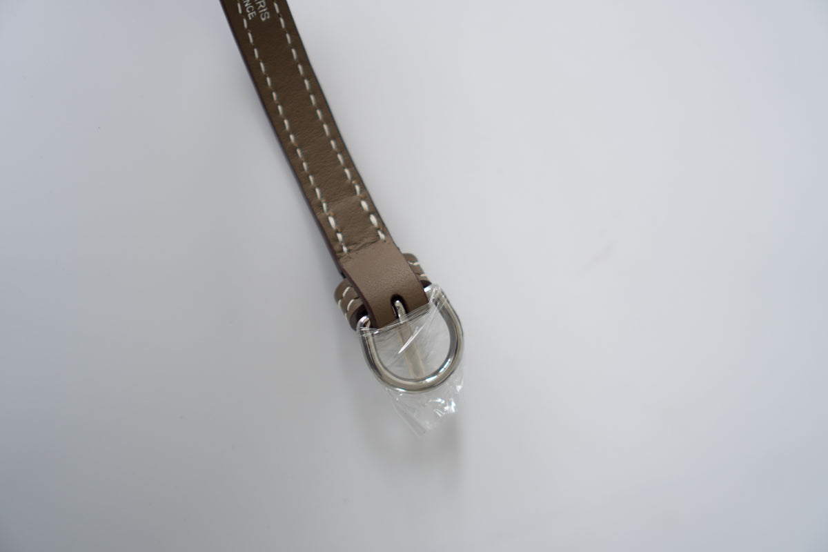Mini 24/24 – Étoupe Leather with Palladium Hardware