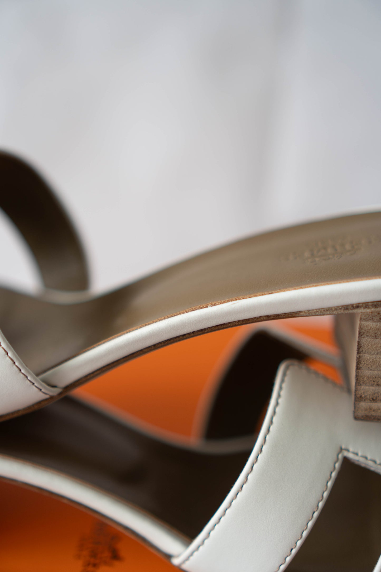 Oasis Sandals – White Smooth Leather