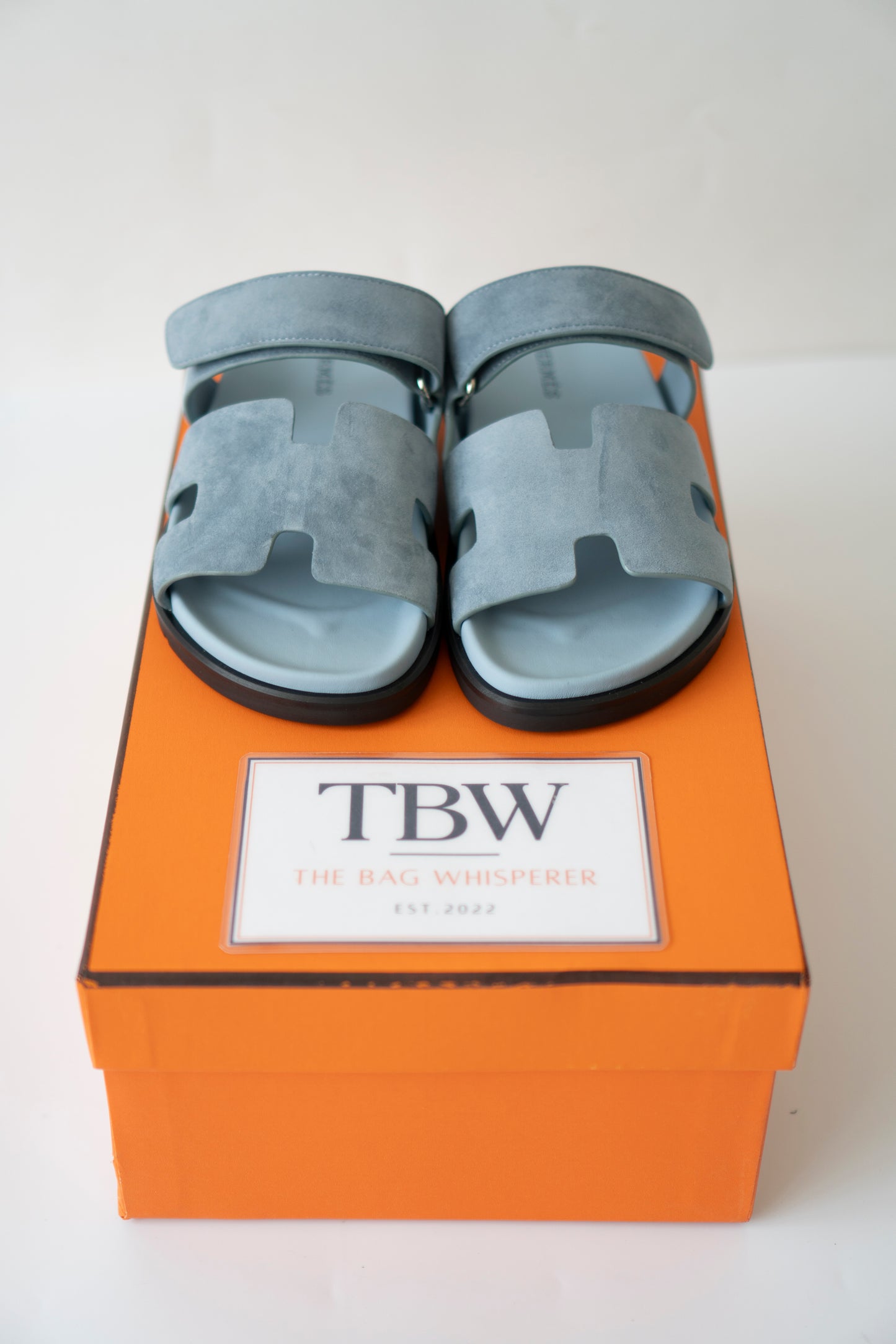 Chypre Sandals – Ice Blue Suede