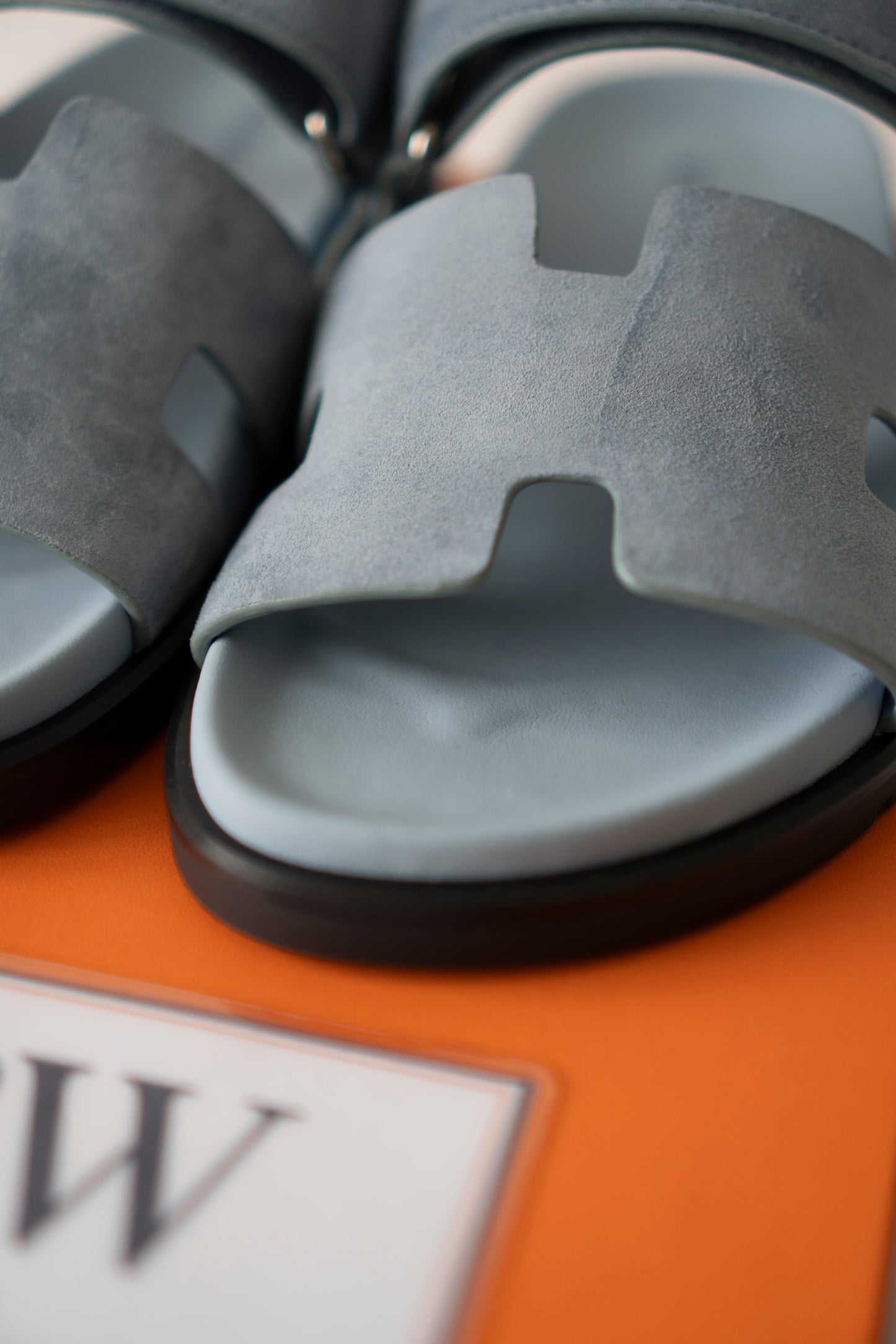Chypre Sandals – Ice Blue Suede