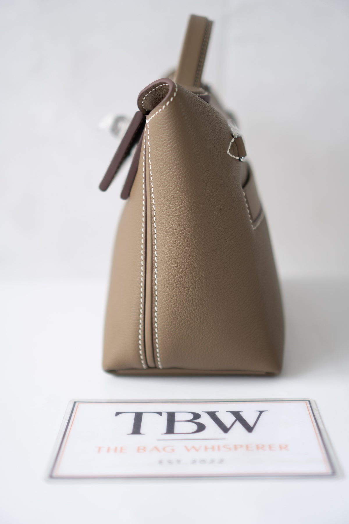Mini 24/24 – Étoupe Leather with Palladium Hardware