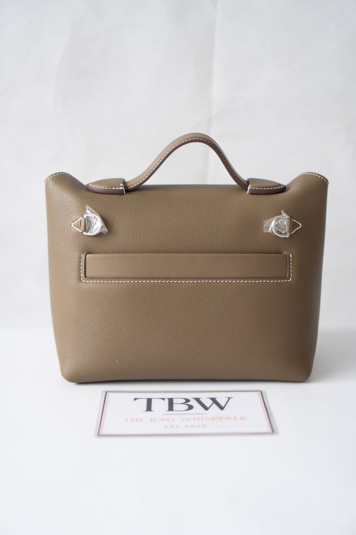 Mini 24/24 – Étoupe Leather with Palladium Hardware