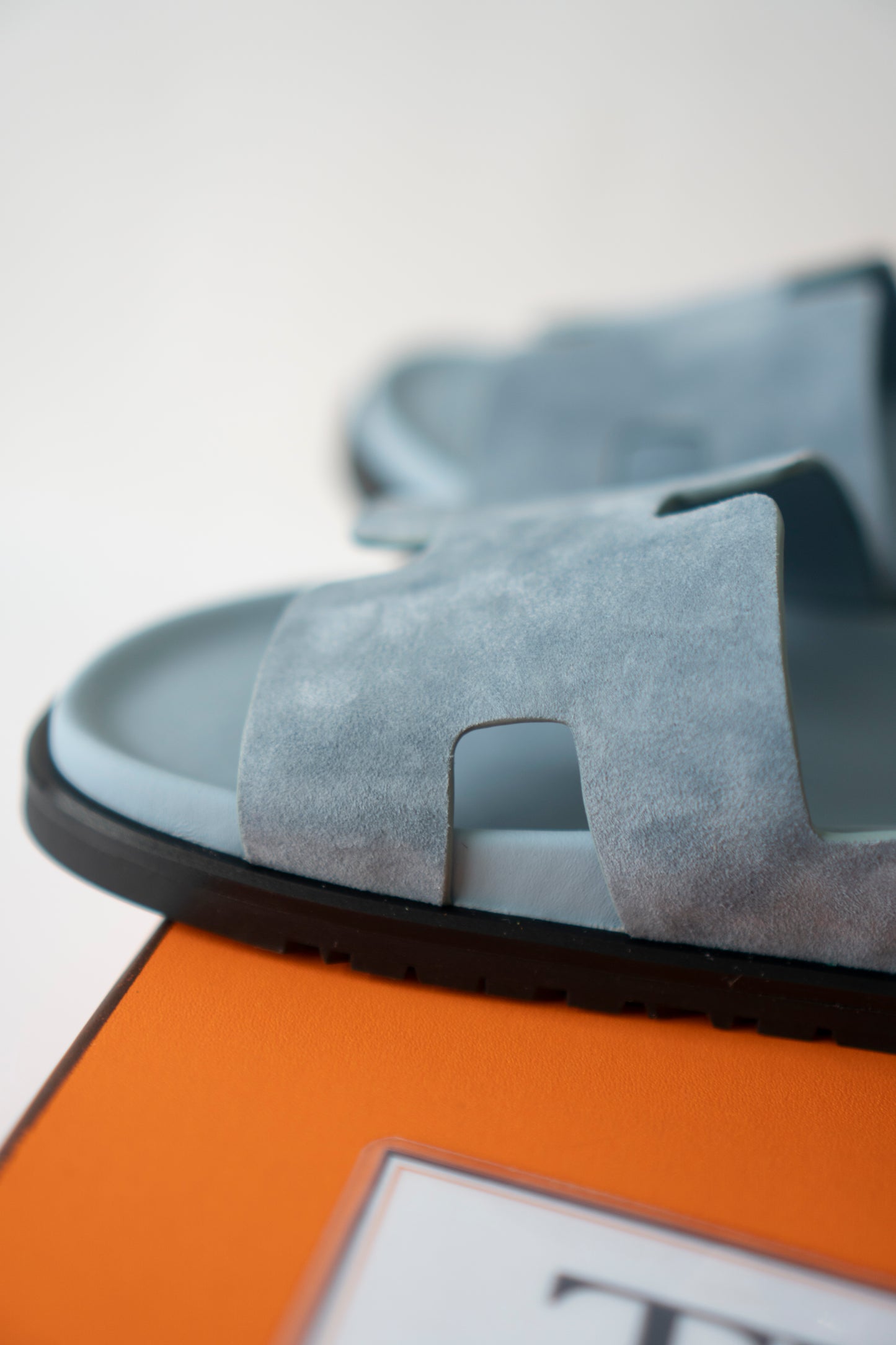Chypre Sandals – Ice Blue Suede