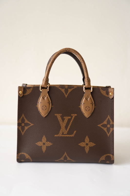 OnTheGo PM in Monogram & Reverse Monogram With Gold Hardware