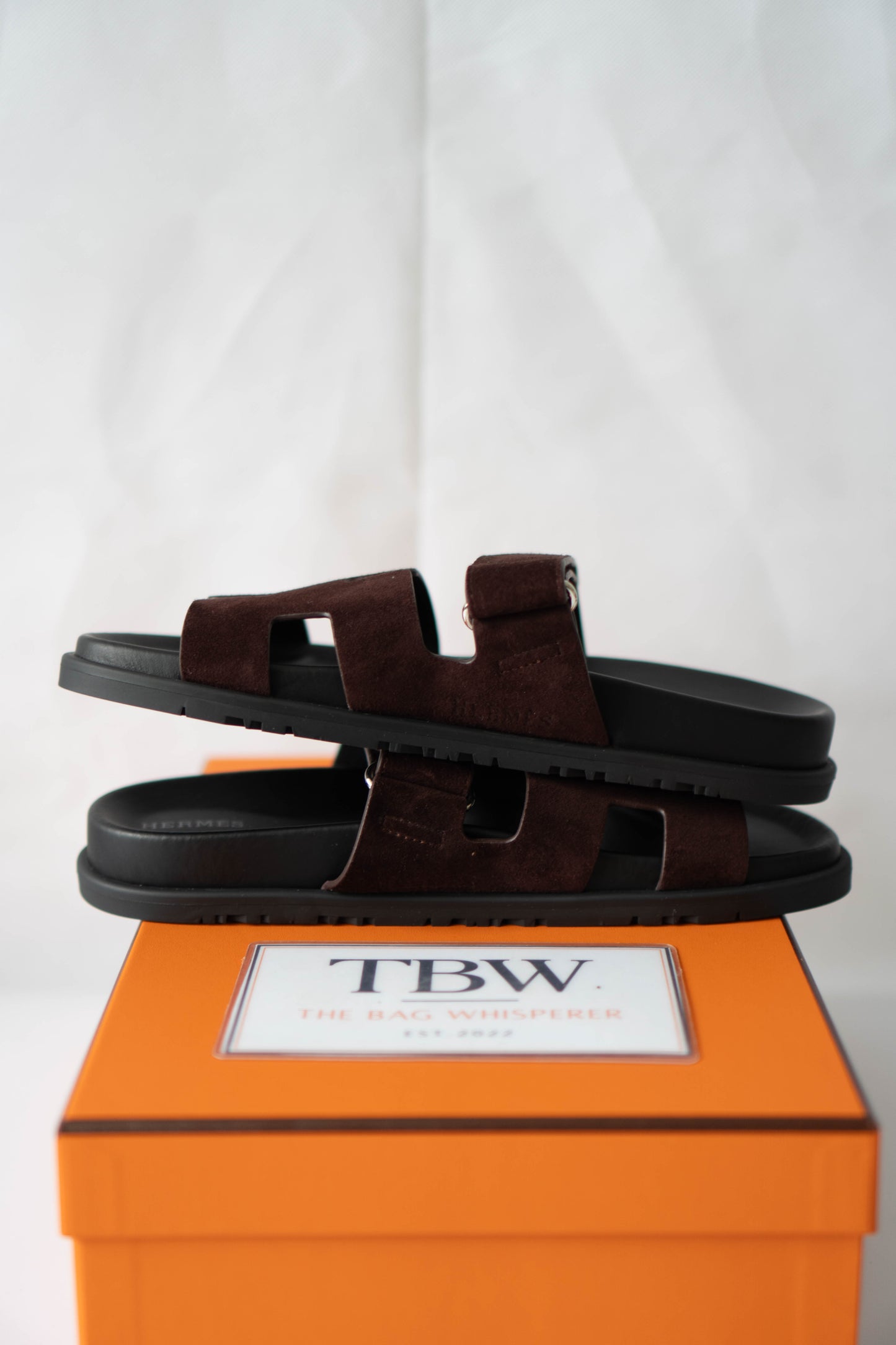 Chpyre Sandals – Dark Brown Suede