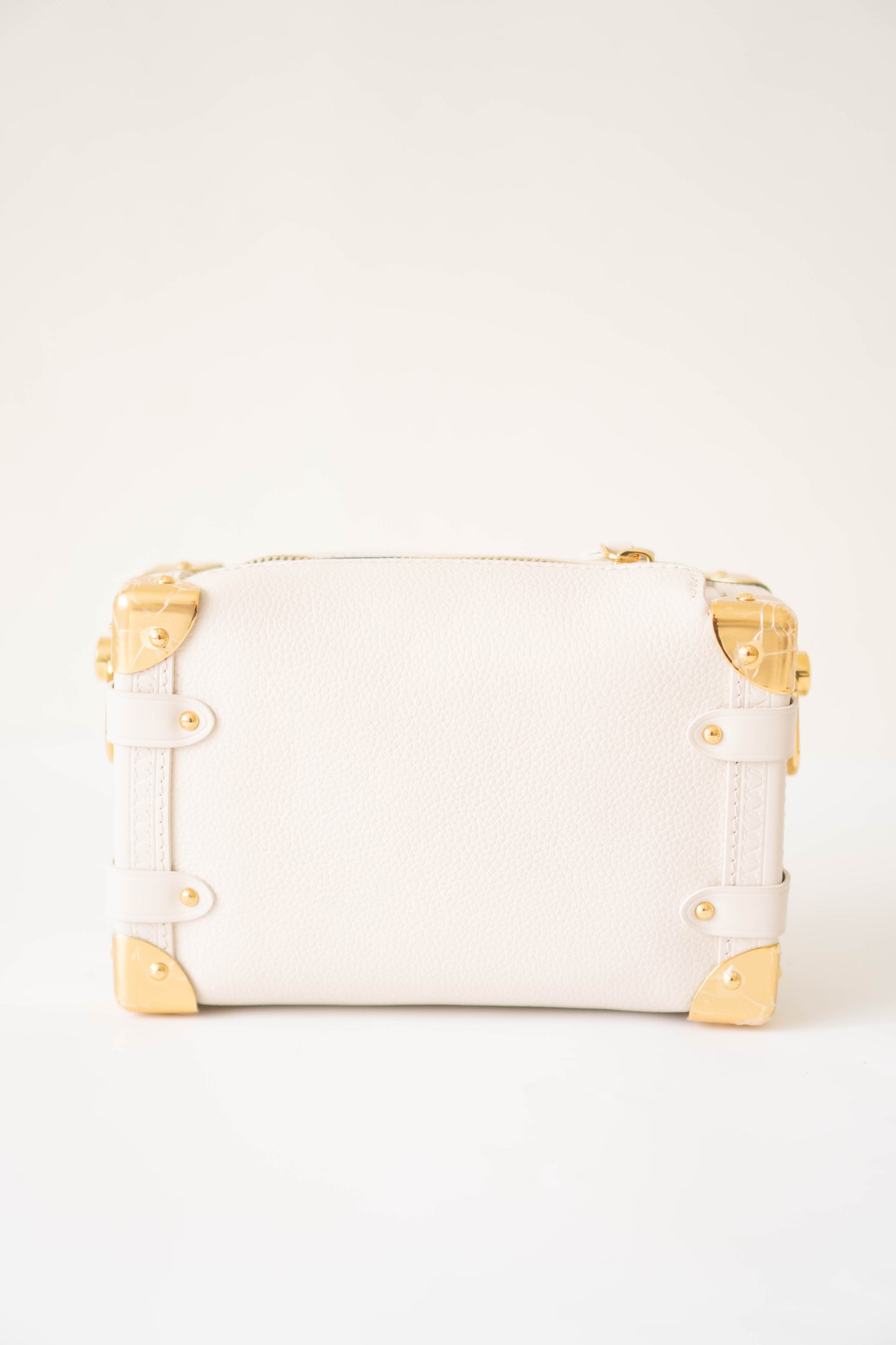 Side Trunk – Cream Empreinte Leather with Gold Hardware