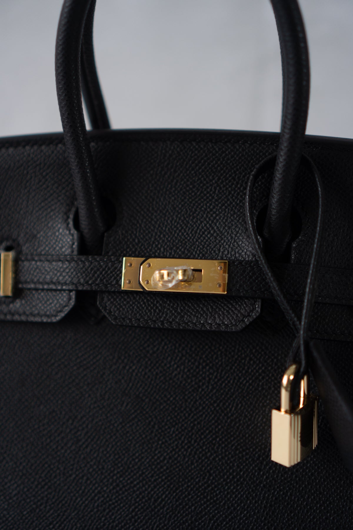 BK 25 Sellier – Black Epsom Leather with Gold Hardware