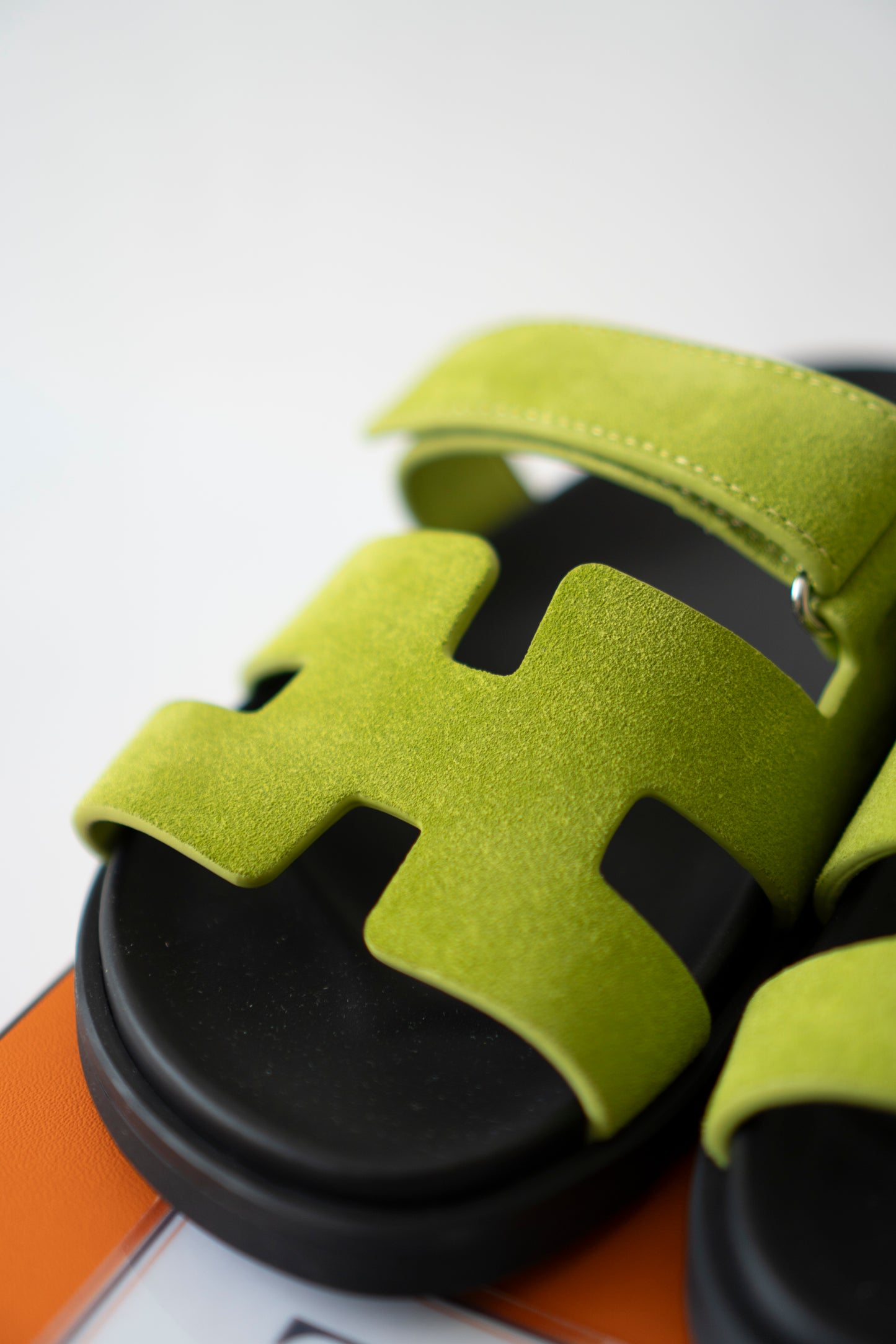 Chypre Sandals – Green Suede