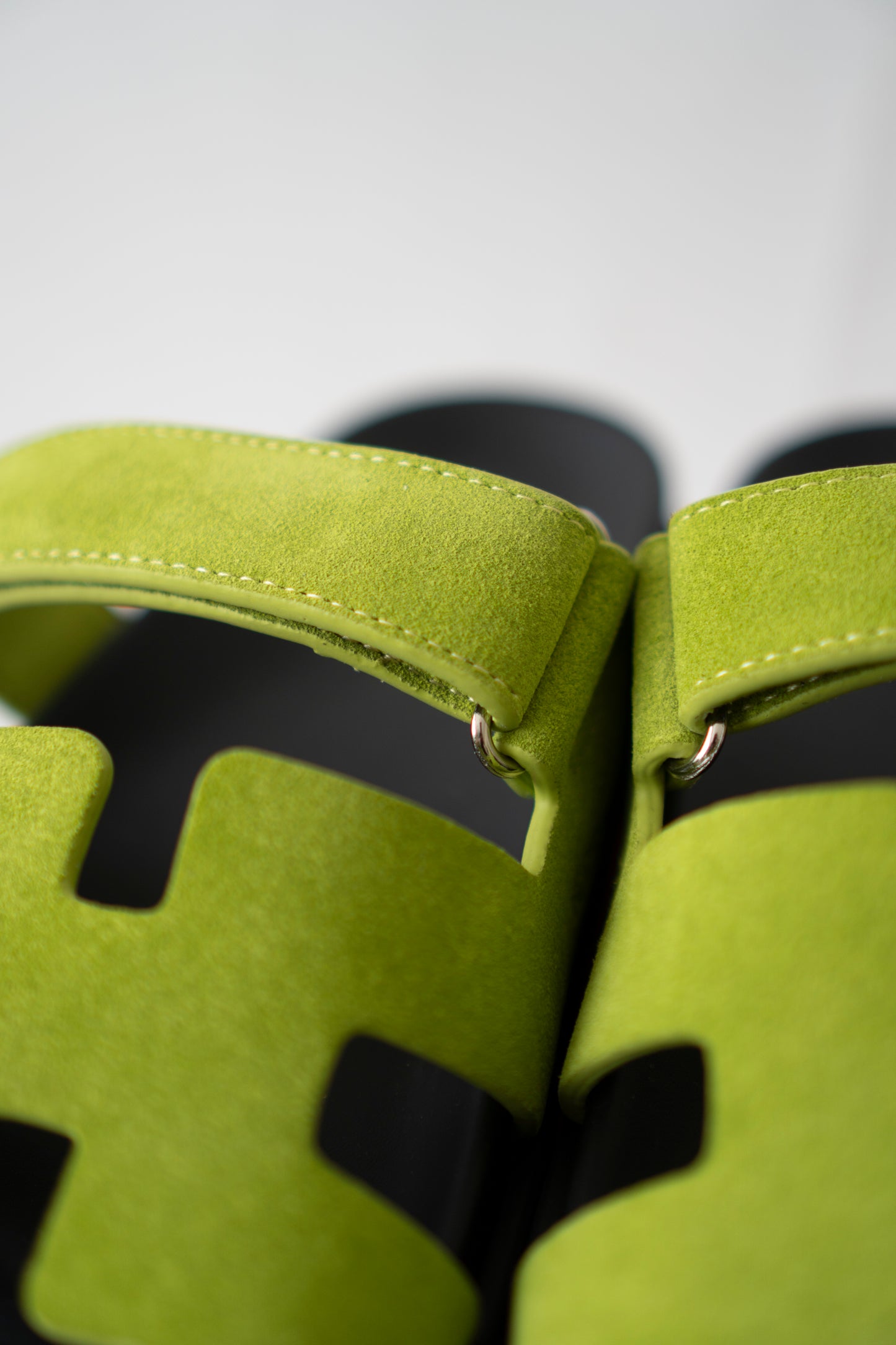 Chypre Sandals – Green Suede