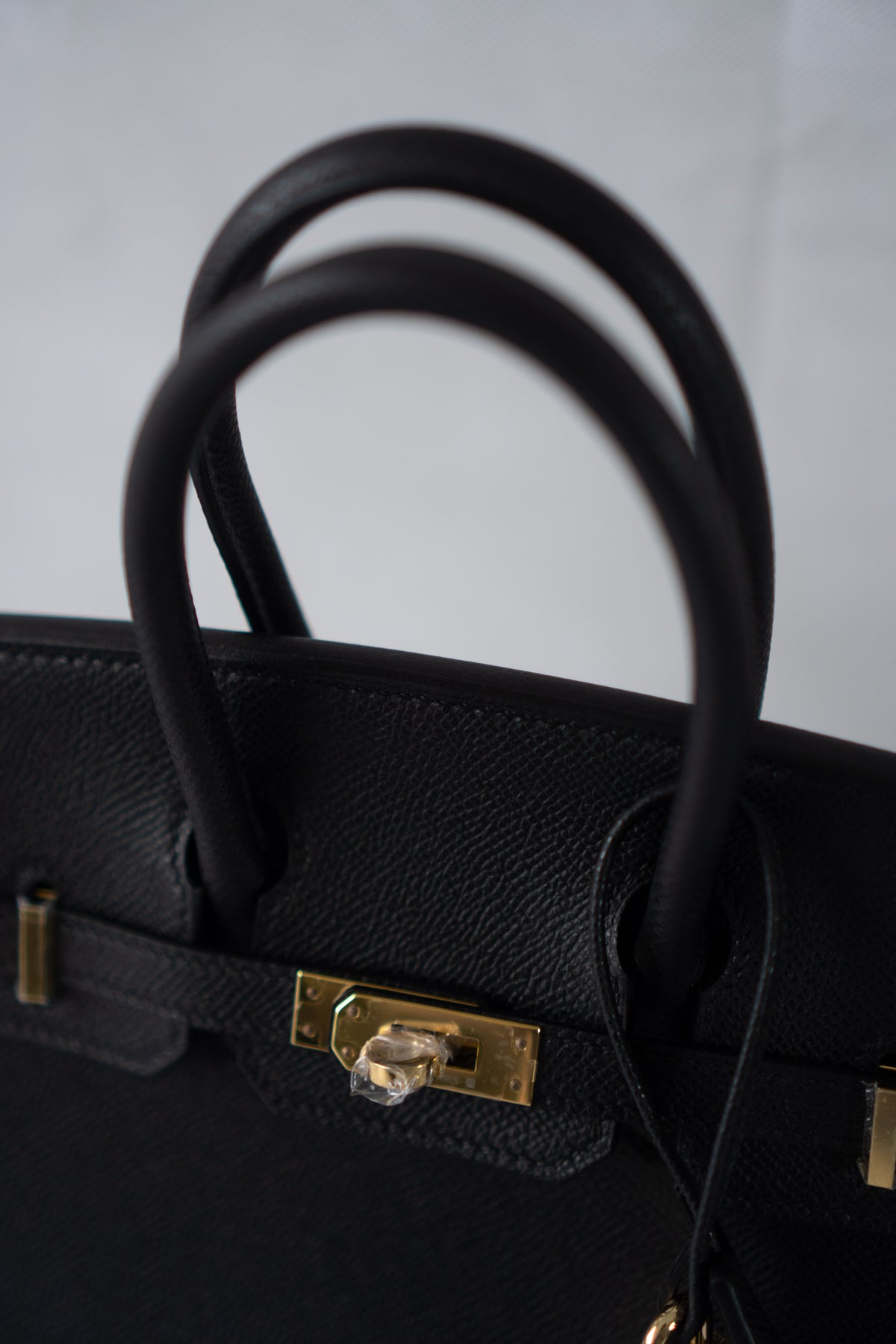 BK 25 Sellier – Black Epsom Leather with Gold Hardware