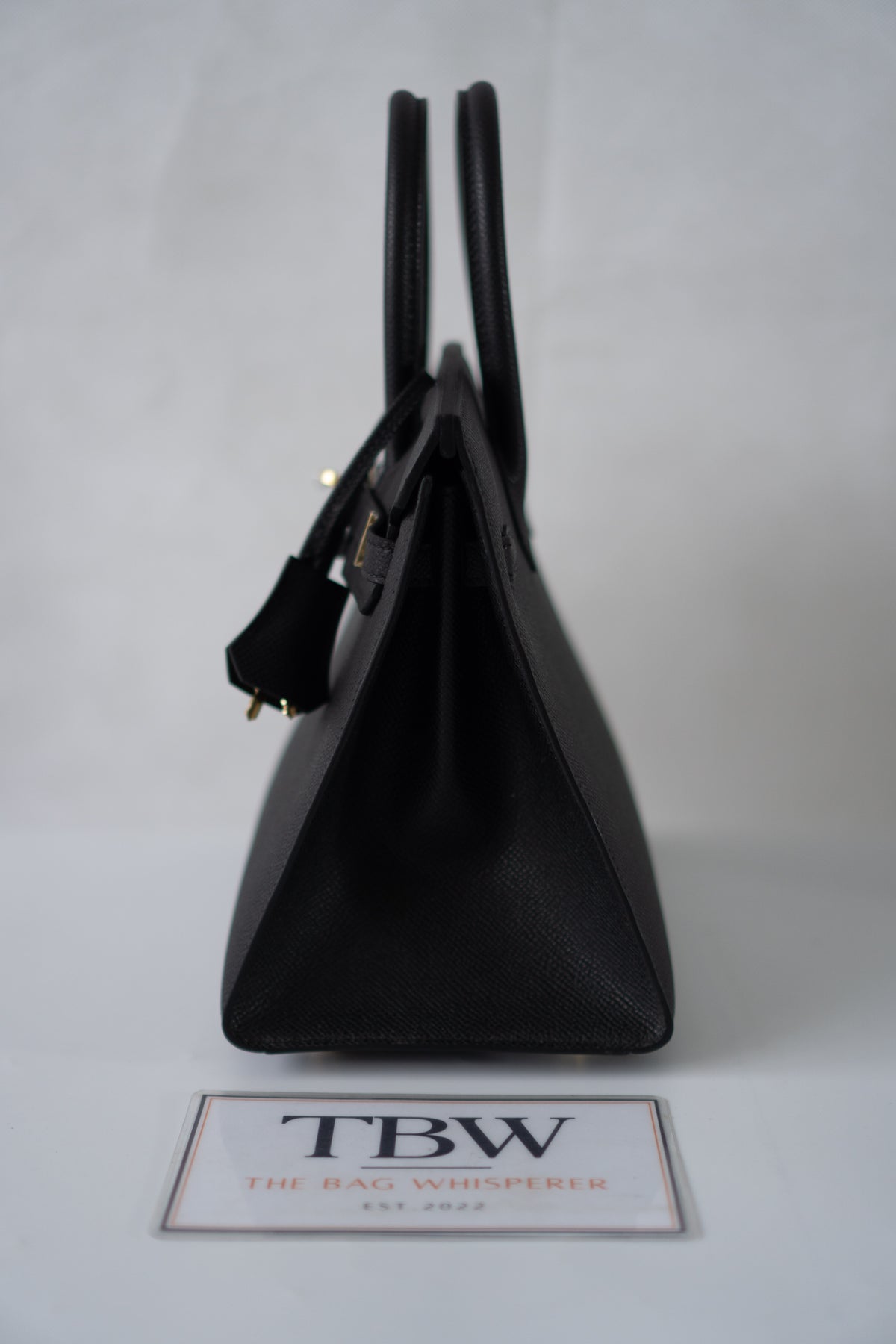 BK 25 Sellier – Black Epsom Leather with Gold Hardware