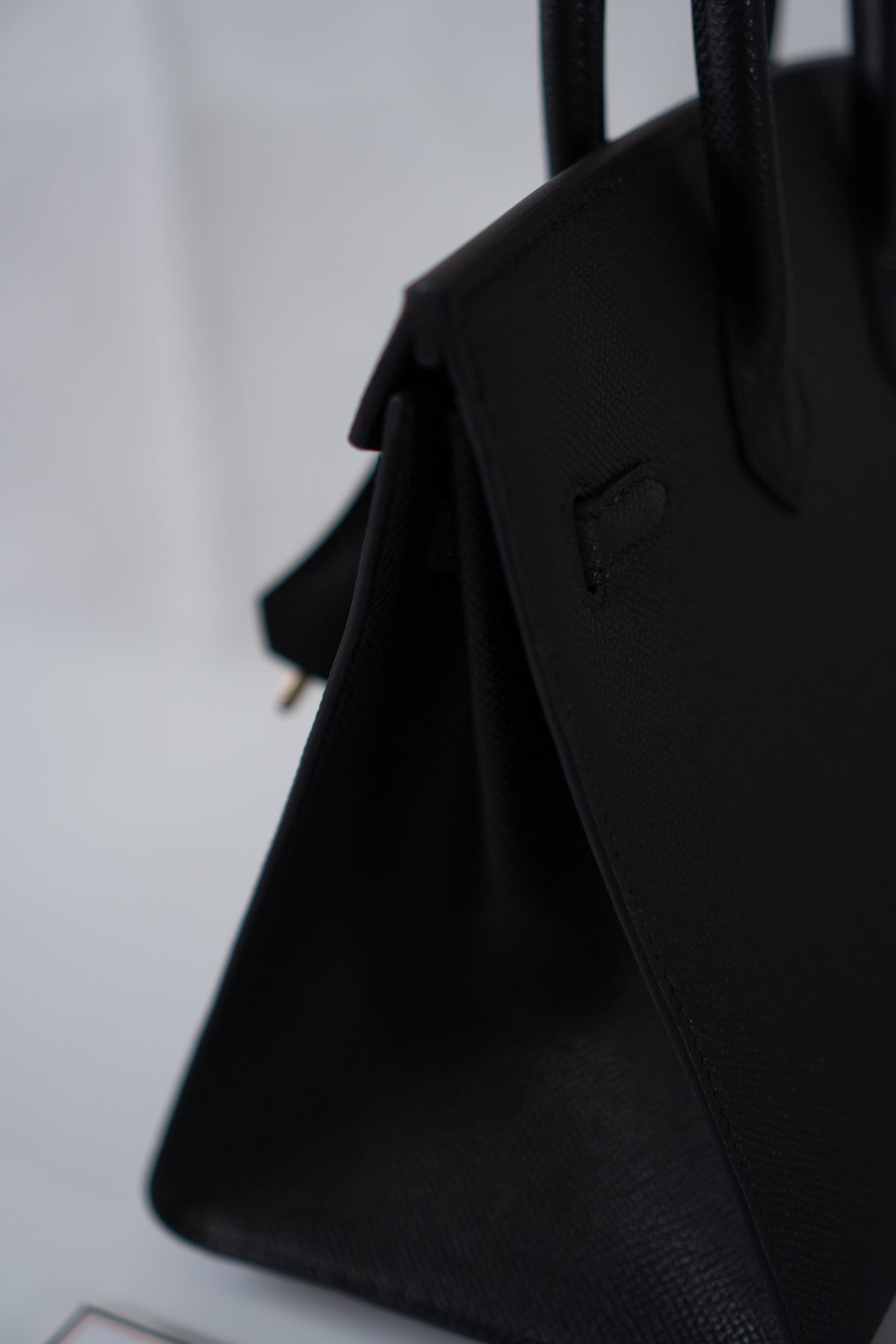BK 25 Sellier – Black Epsom Leather with Gold Hardware