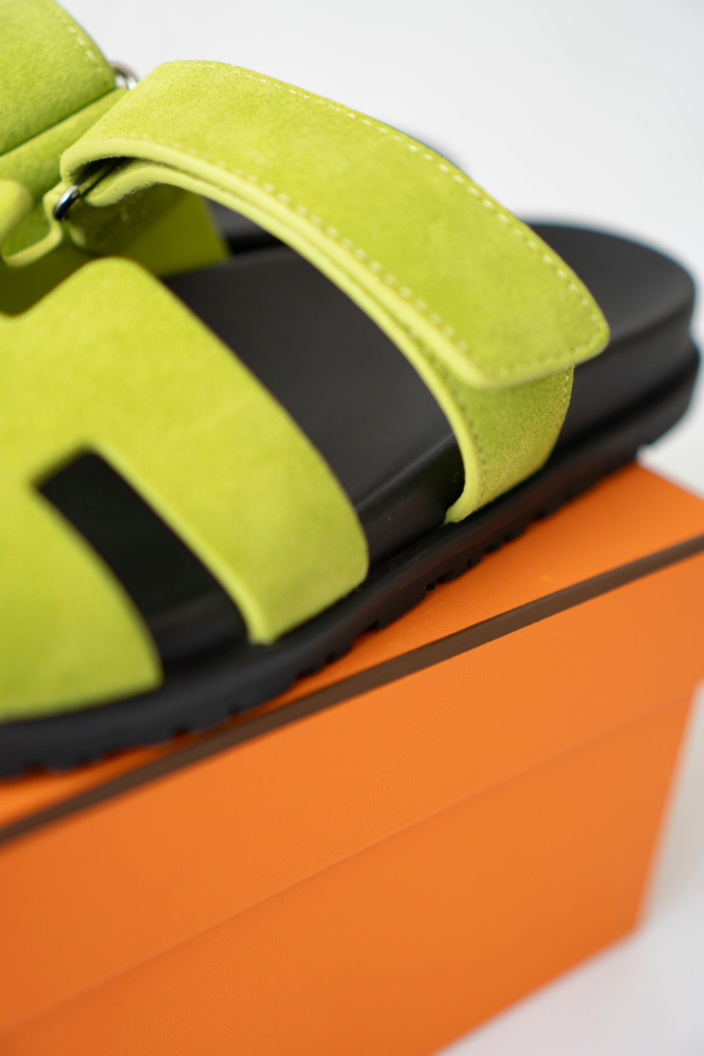 Chypre Sandals – Green Suede