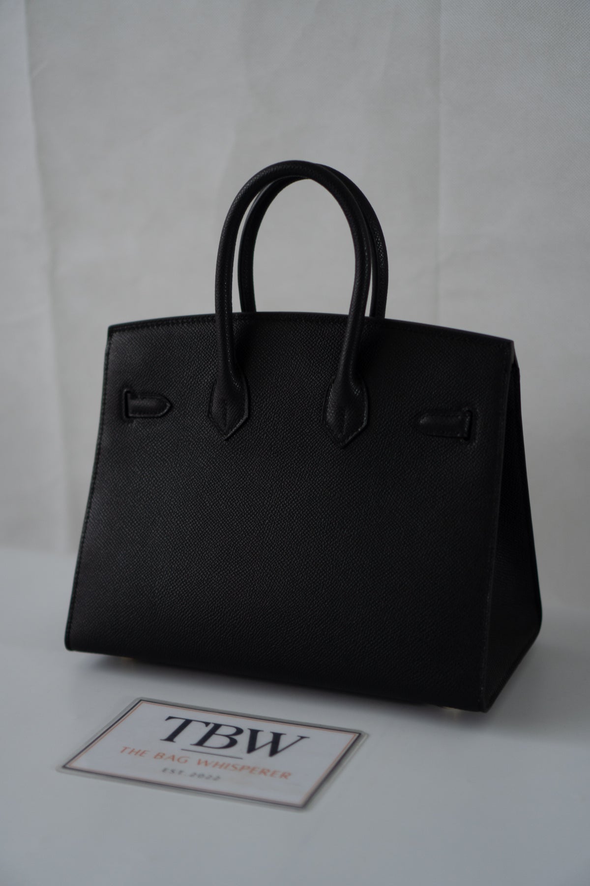 BK 25 Sellier – Black Epsom Leather with Gold Hardware