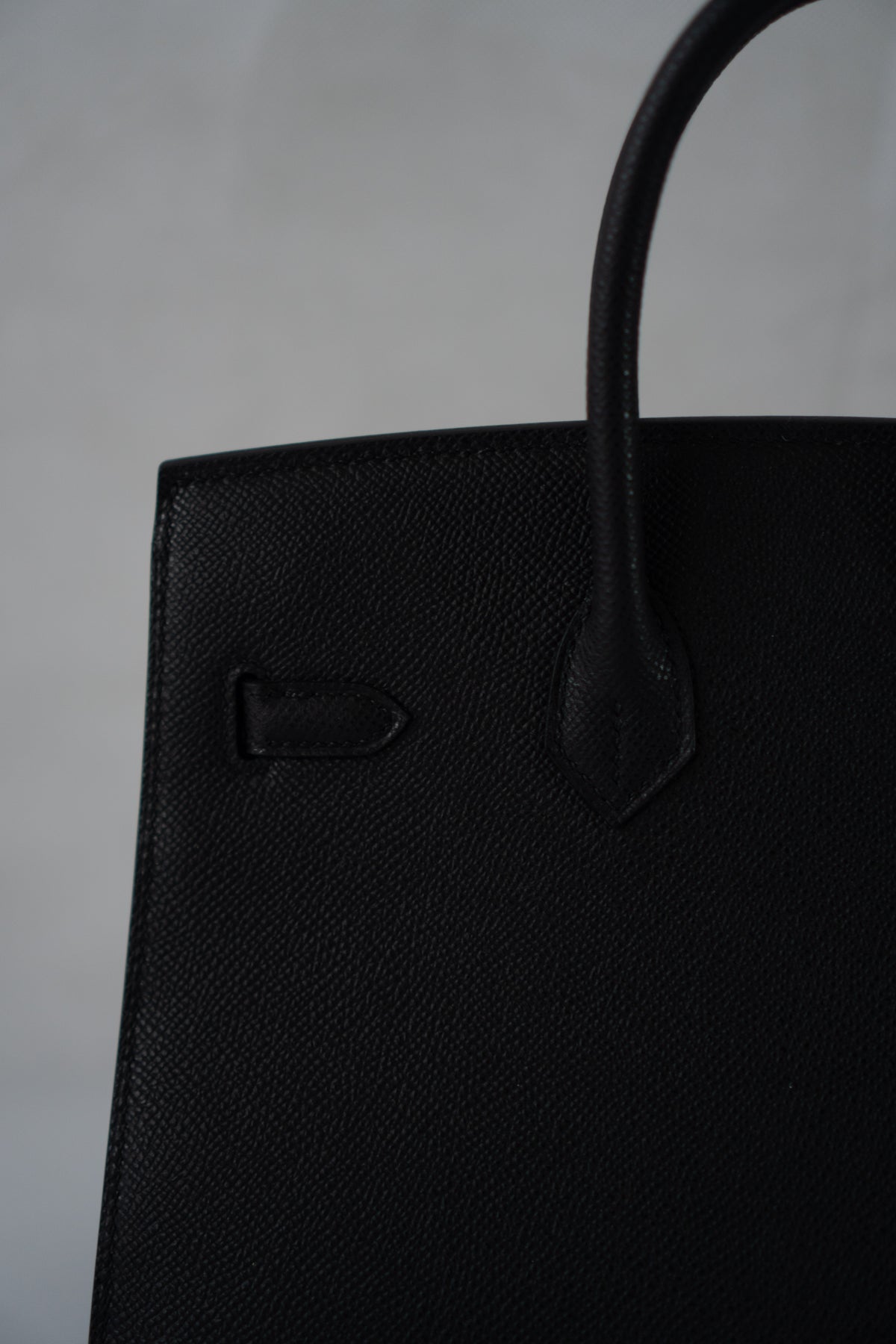 BK 25 Sellier – Black Epsom Leather with Gold Hardware