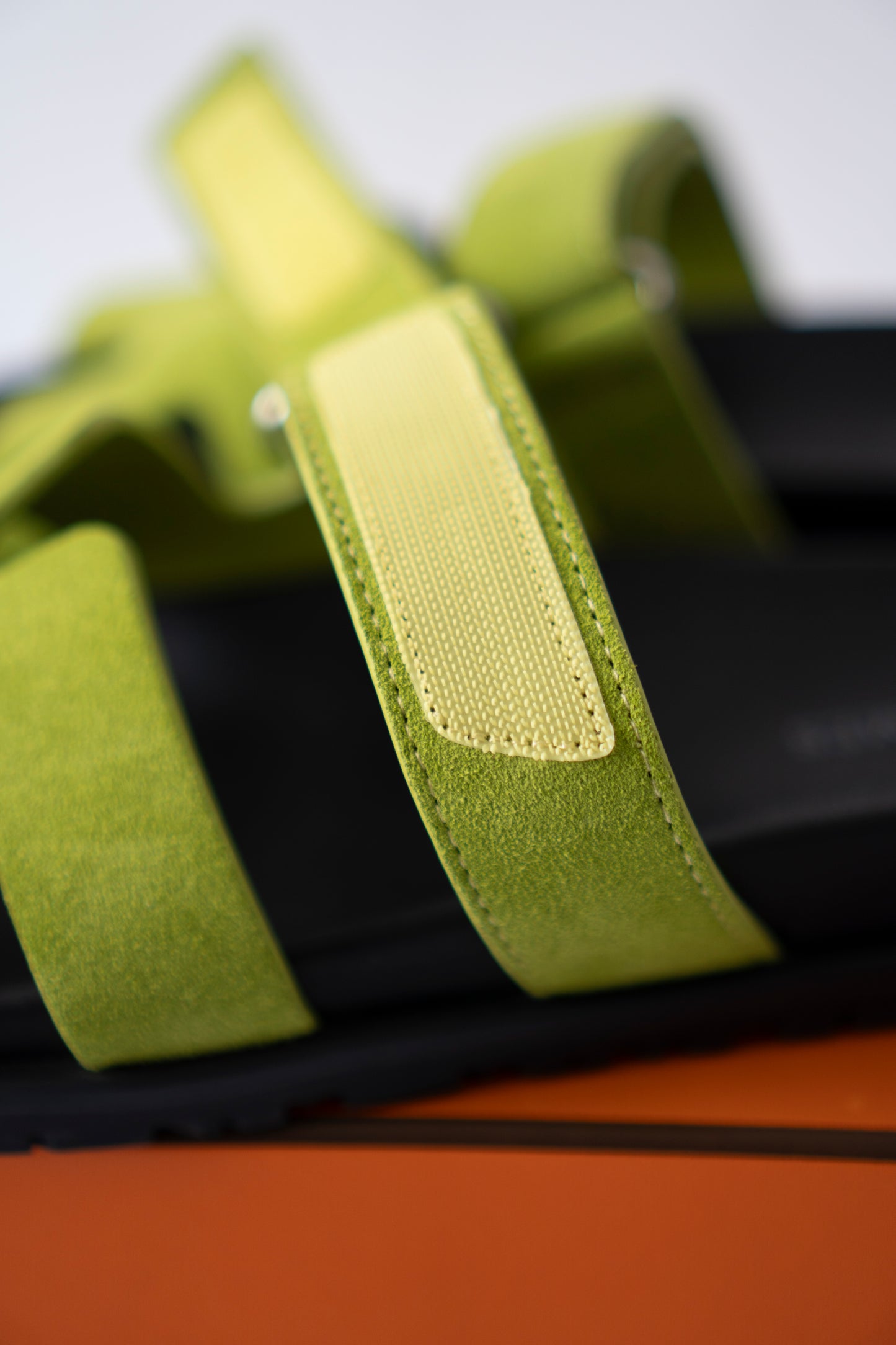 Chypre Sandals – Green Suede