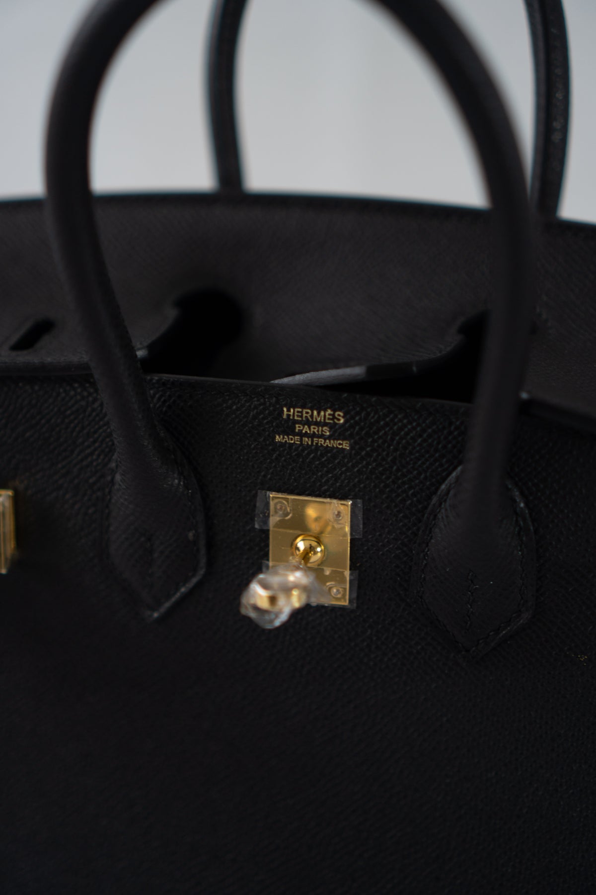 BK 25 Sellier – Black Epsom Leather with Gold Hardware