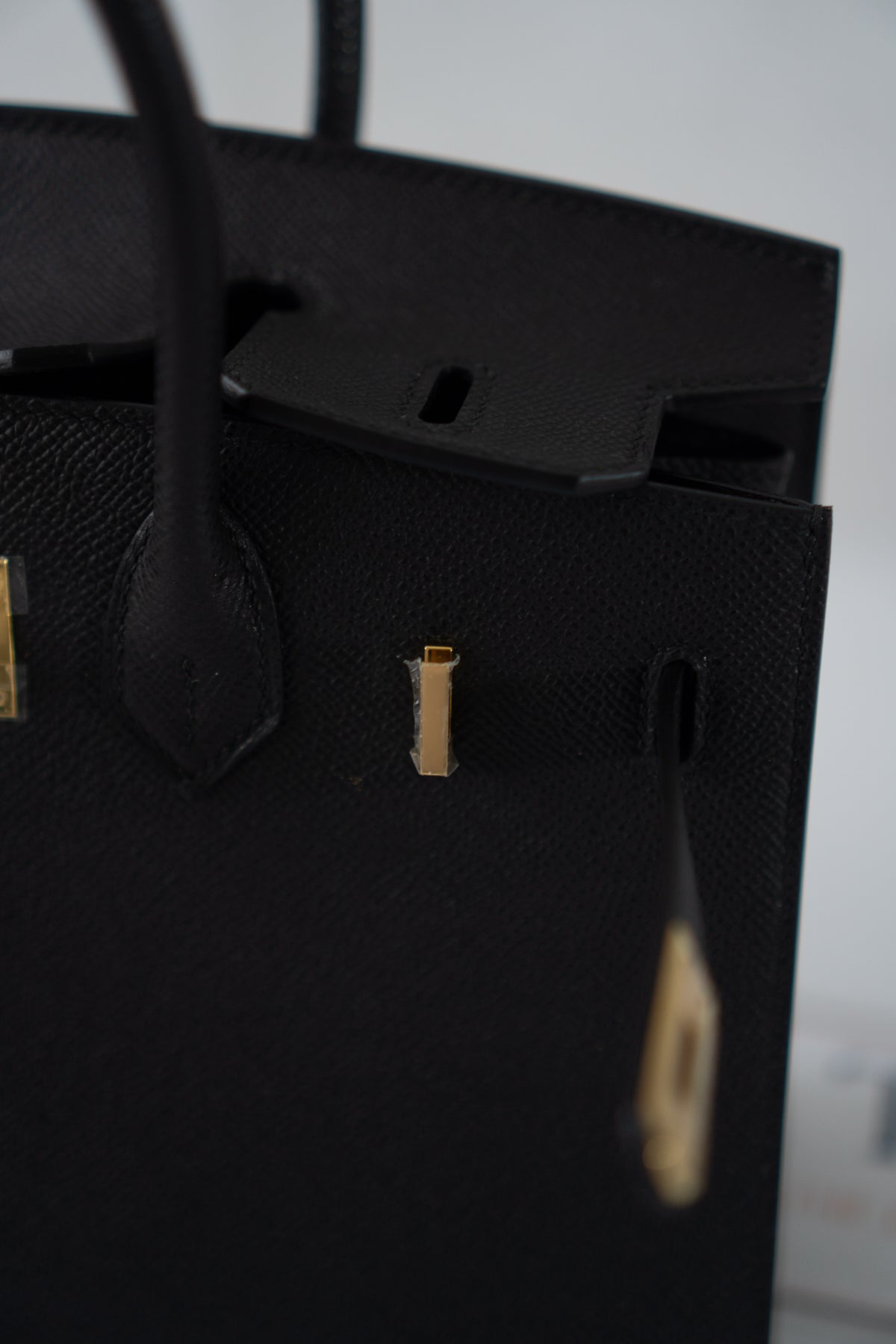BK 25 Sellier – Black Epsom Leather with Gold Hardware