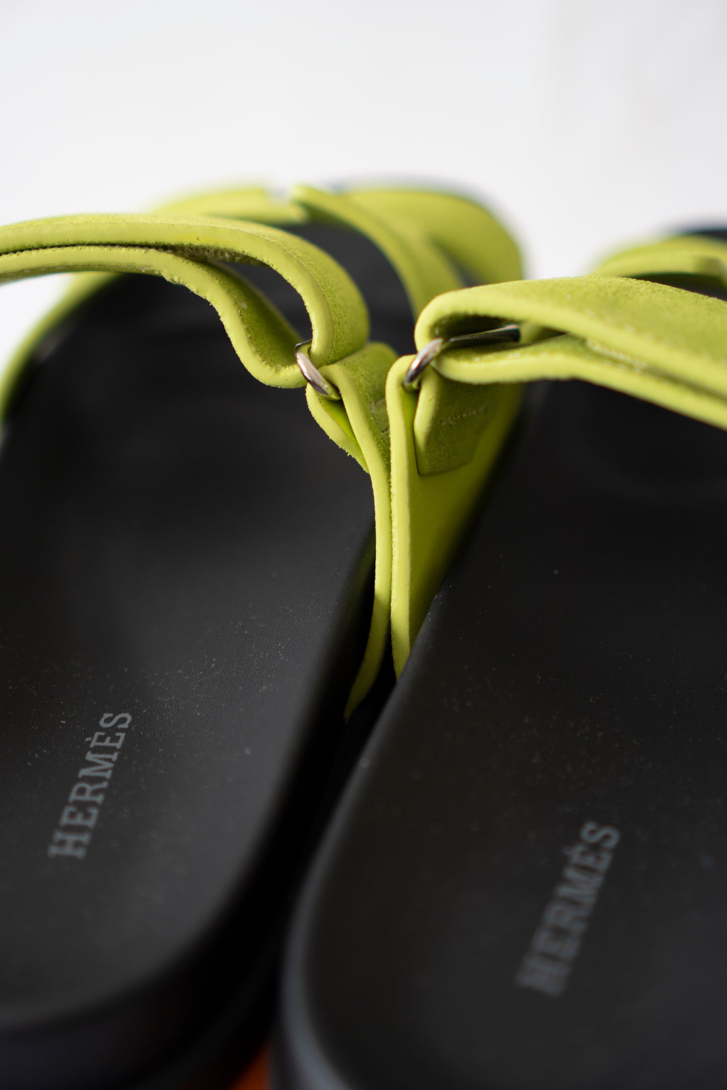 Chypre Sandals – Green Suede
