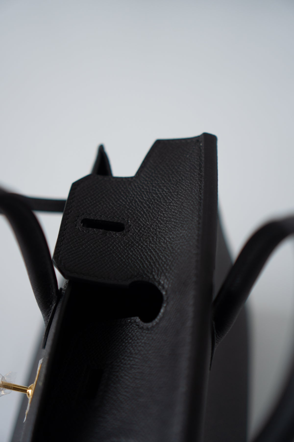BK 25 Sellier – Black Epsom Leather with Gold Hardware
