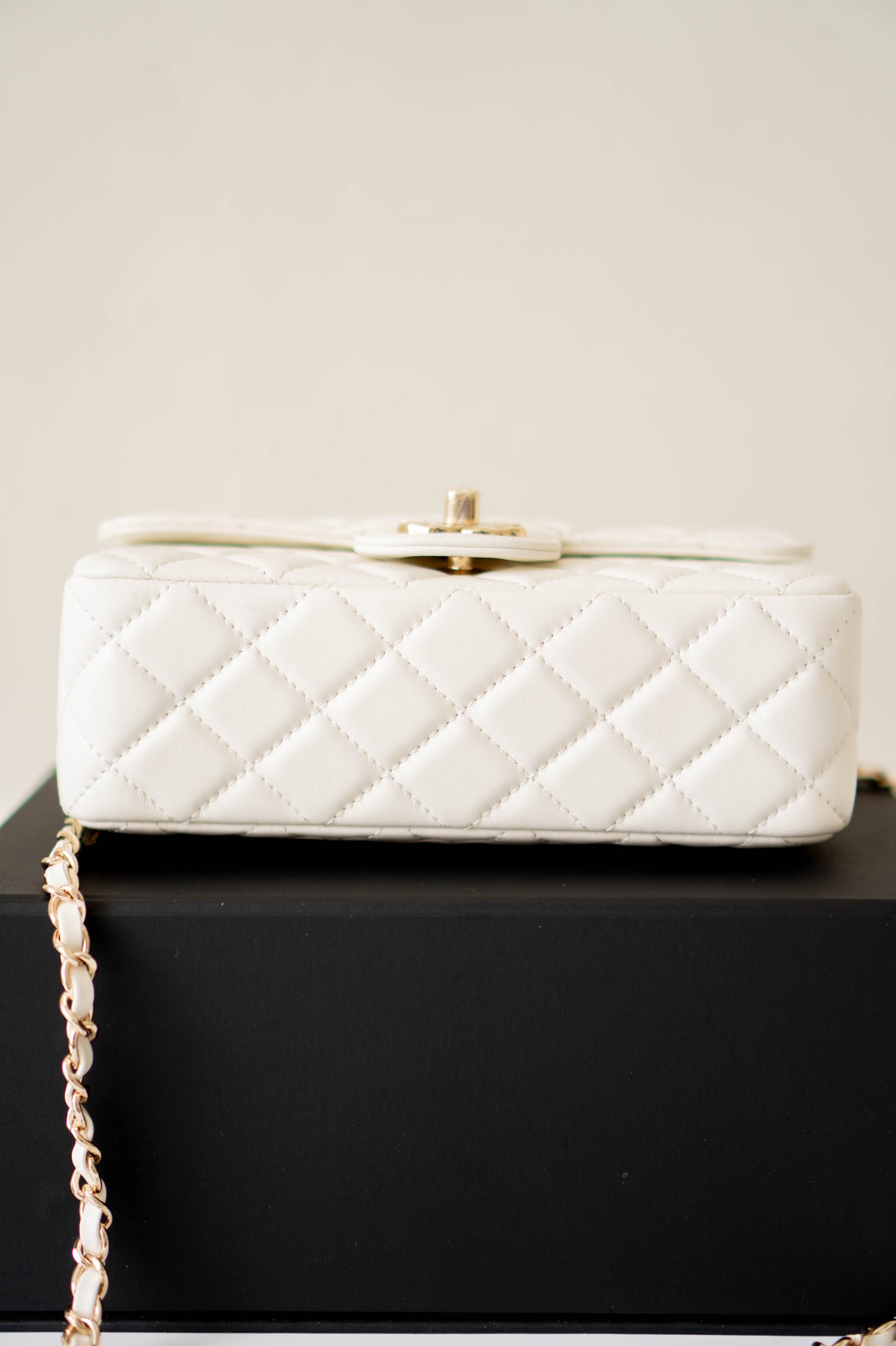 Mini Top Handle Flap – Quilted Lambskin with Gold Hardware