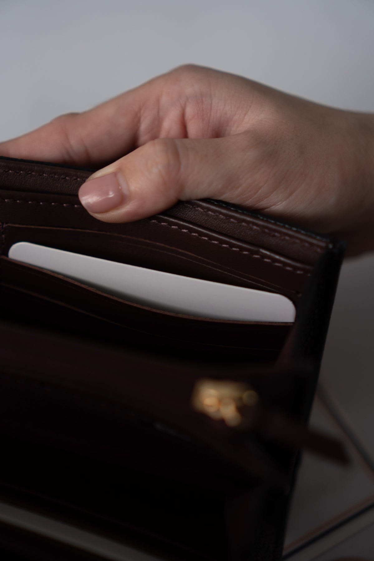 Classic Flap Long Wallet – Black Caviar Leather with Iridescent Hardware