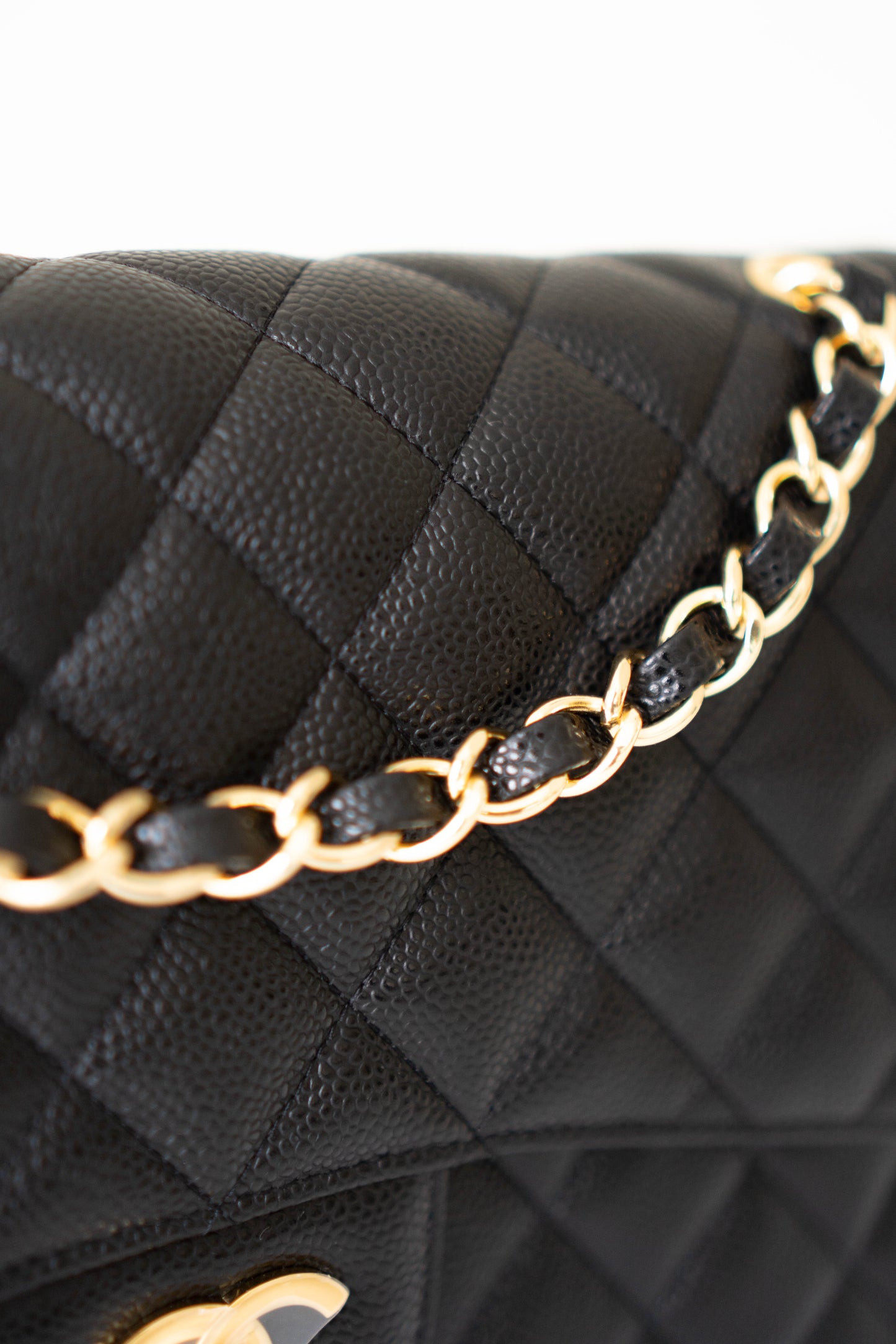 Classic Flap in Jumbo Black Caviar with Gold Hardware