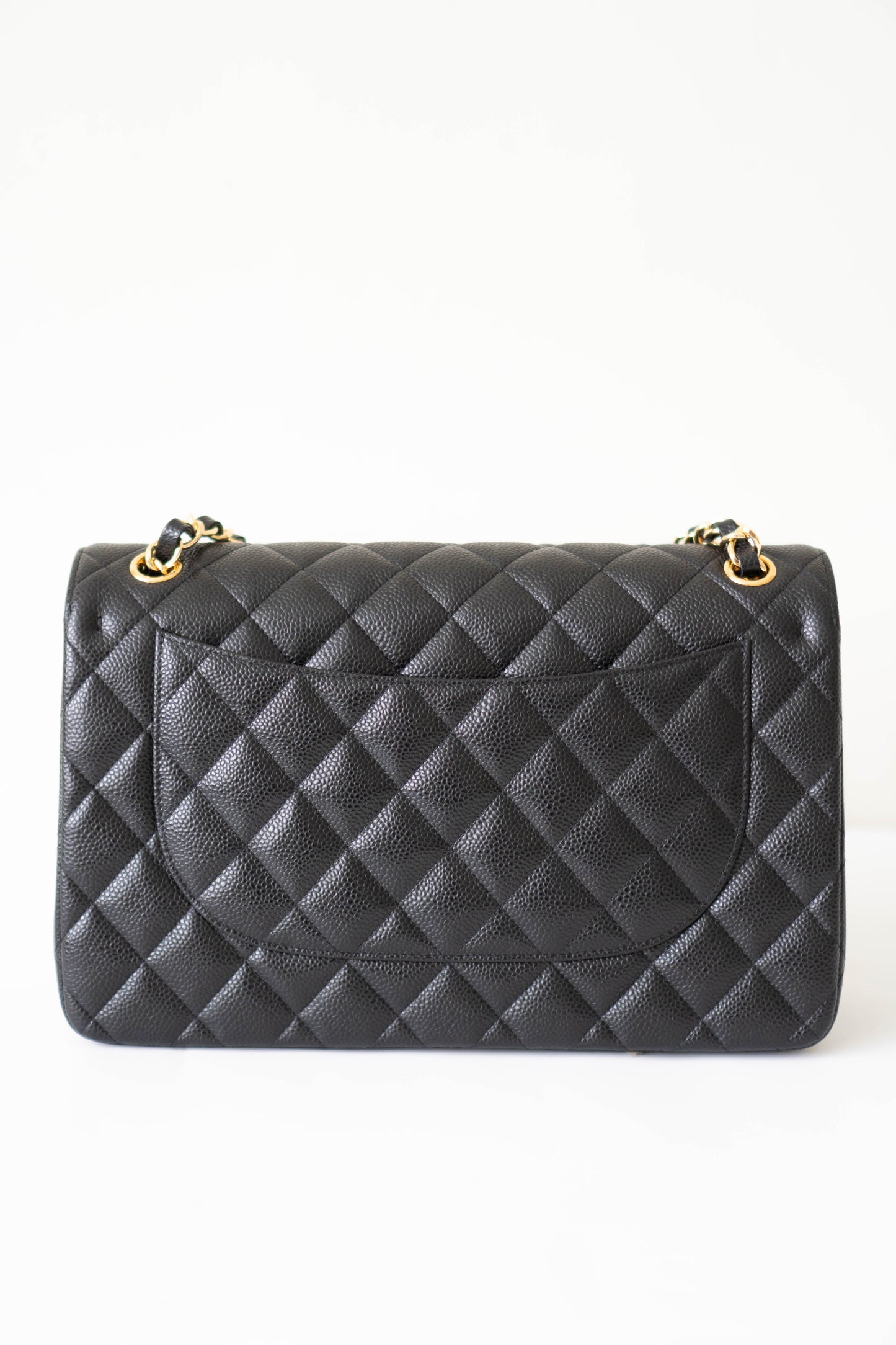 Jumbo Classic Flap – Black Caviar Leather with Gold Hardware