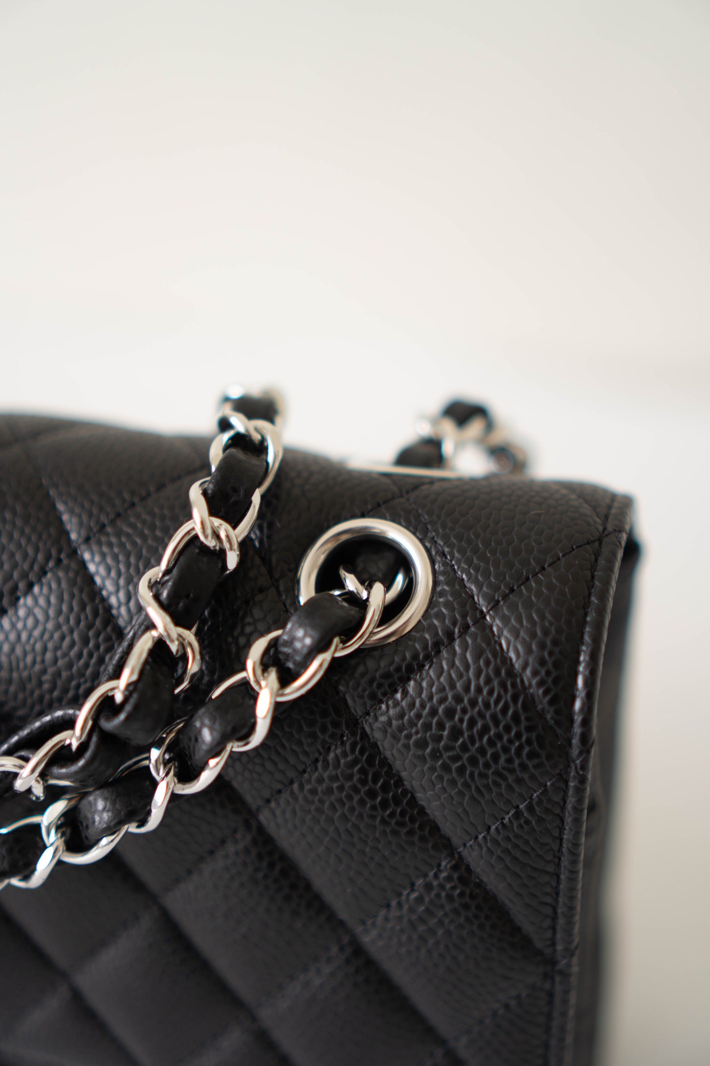 Classic Flap Medium – Black Caviar Leather with Silver Hardware