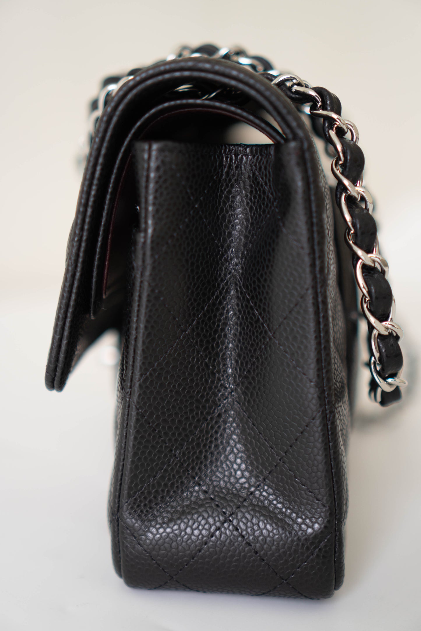 Classic Flap Medium – Black Caviar Leather with Silver Hardware