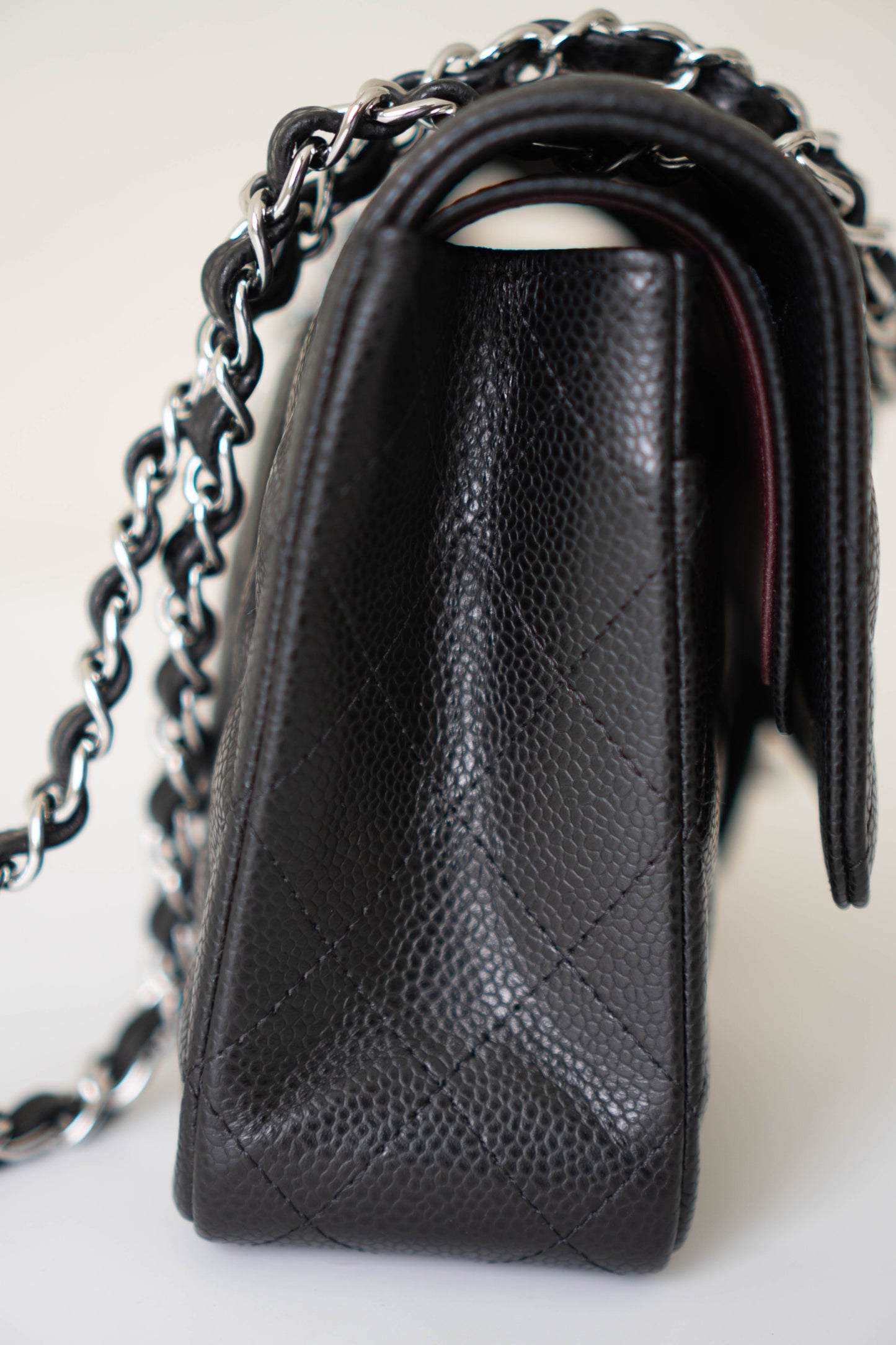 Classic Flap Medium – Black Caviar Leather with Silver Hardware