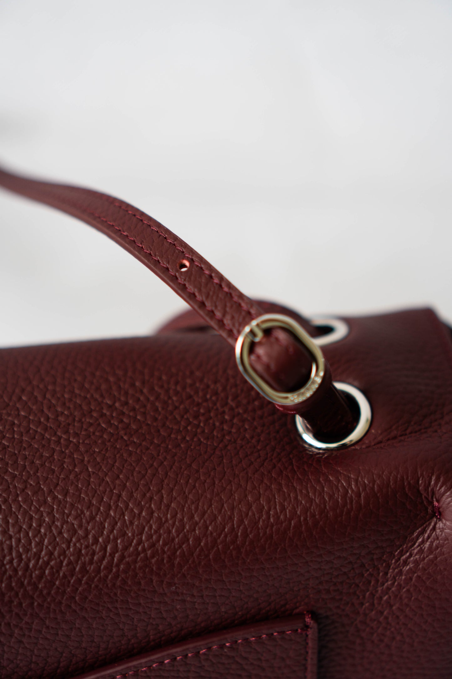 Maxi "Souplissimo" Flap Bag – Burgundy Caviar with Silver Hardware