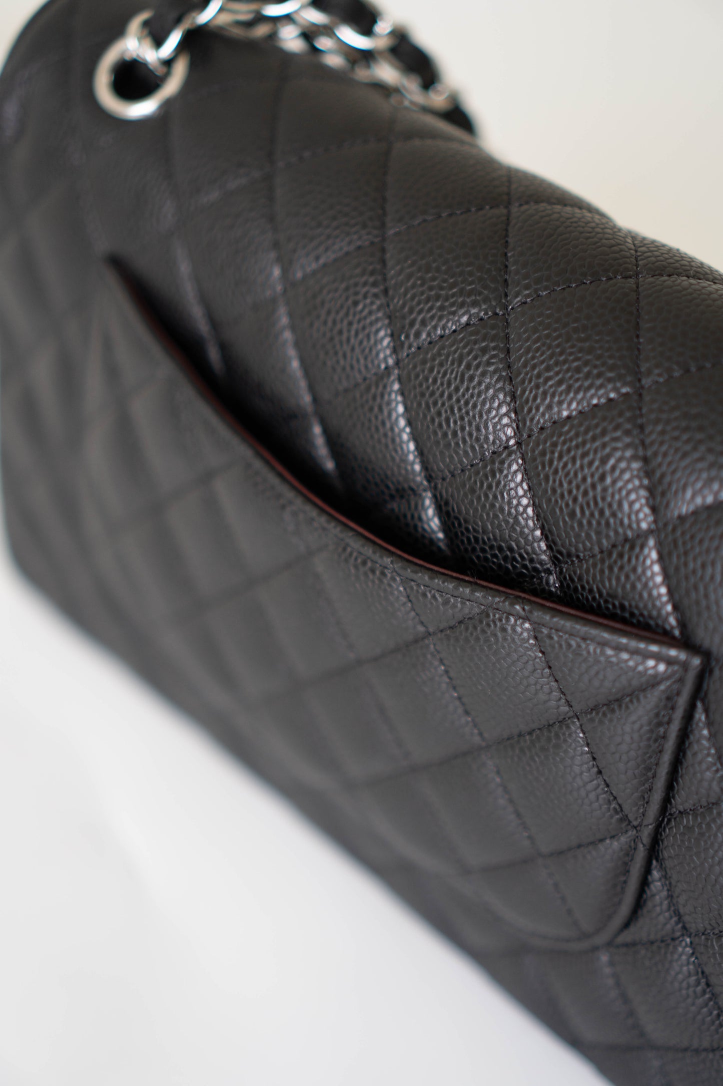 Classic Flap Medium – Black Caviar Leather with Silver Hardware