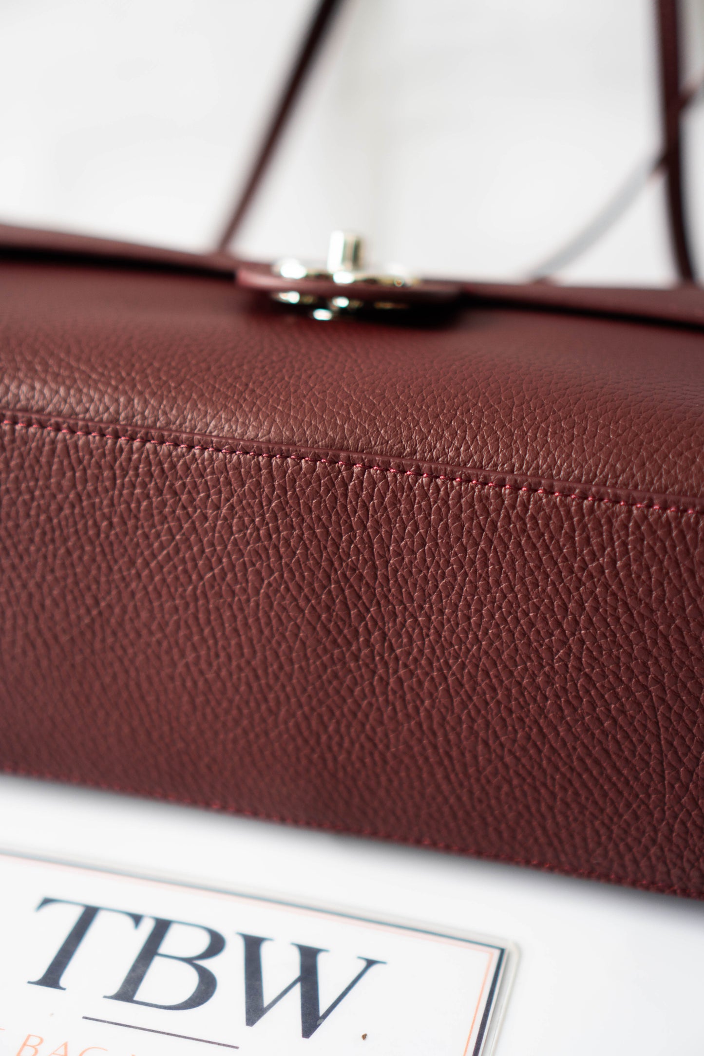 Maxi "Souplissimo" Flap Bag – Burgundy Caviar with Silver Hardware