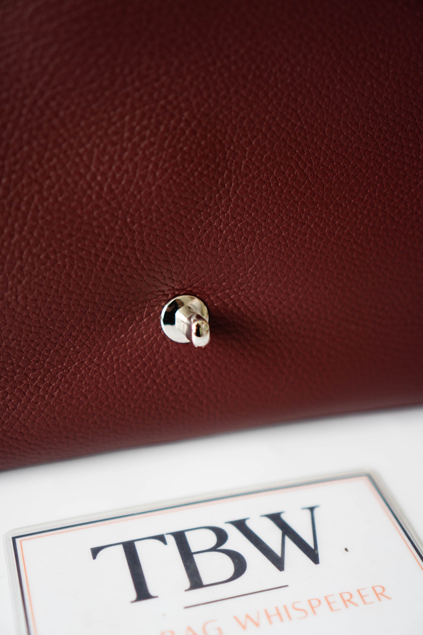 Maxi "Souplissimo" Flap Bag – Burgundy Caviar with Silver Hardware
