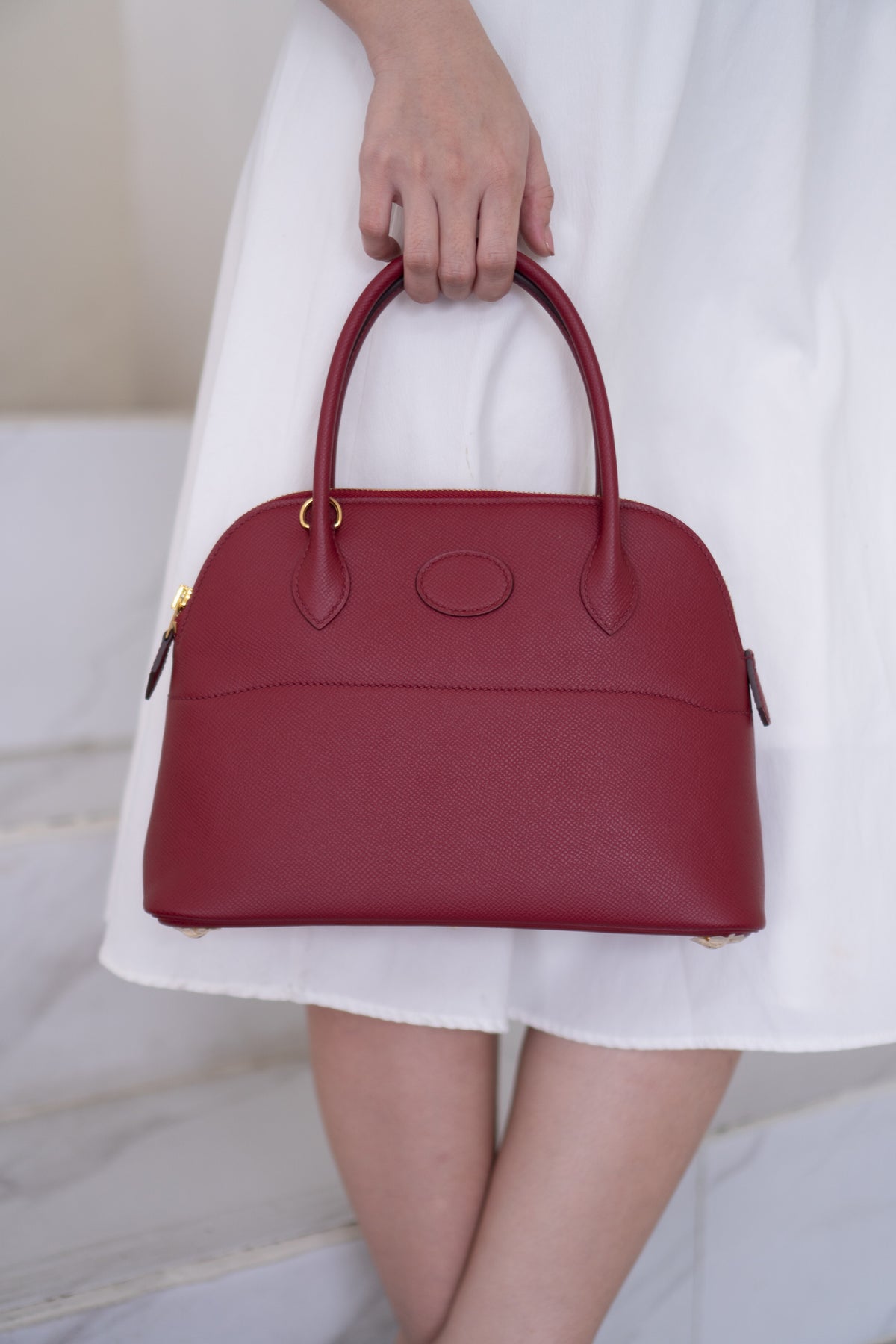 Bolide 27 Epsom Leather – Rouge Grenat