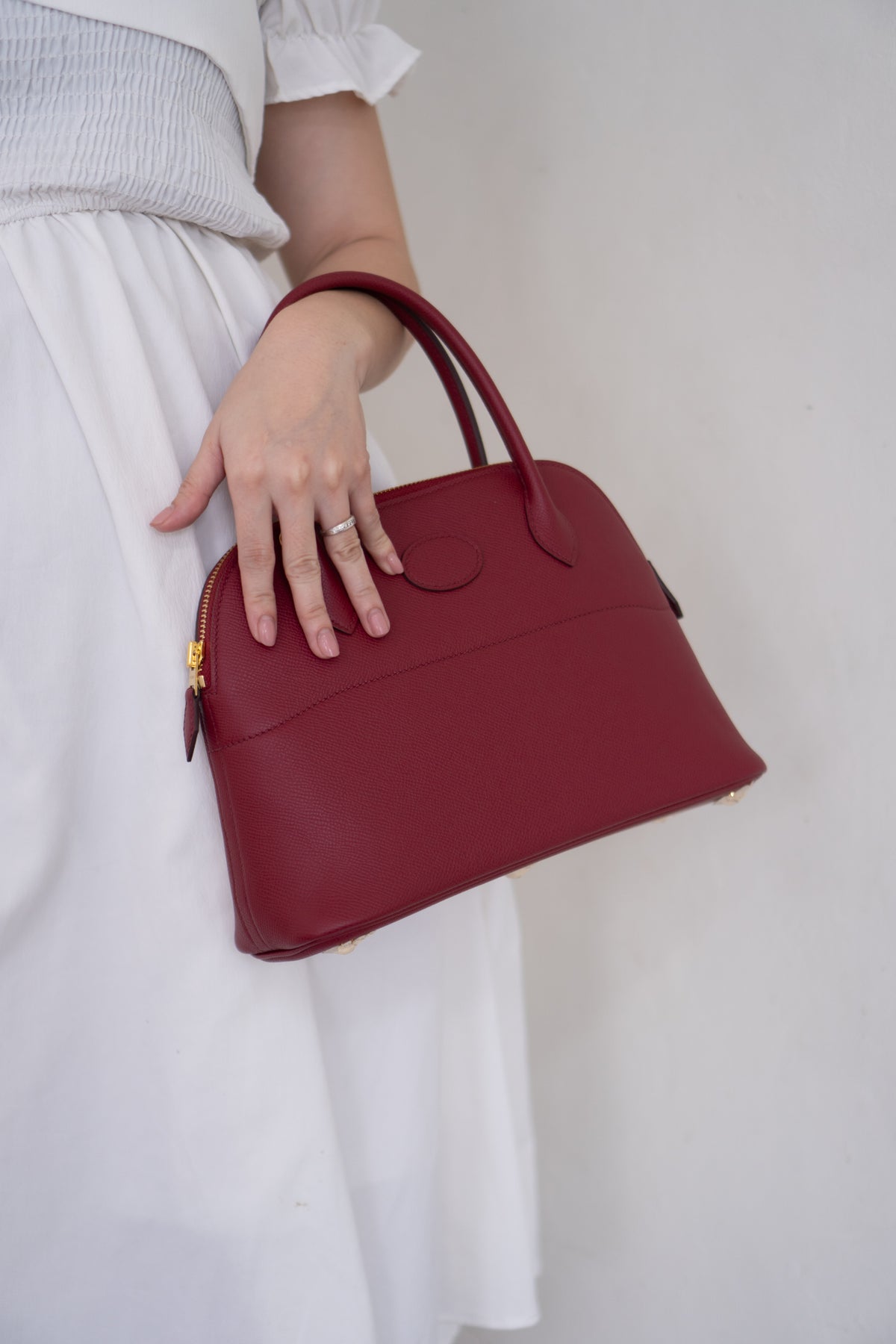 Bolide 27 Epsom Leather – Rouge Grenat