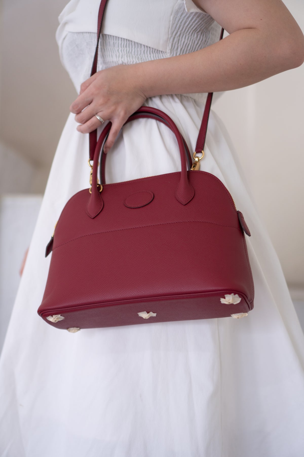 Bolide 27 Epsom Leather – Rouge Grenat