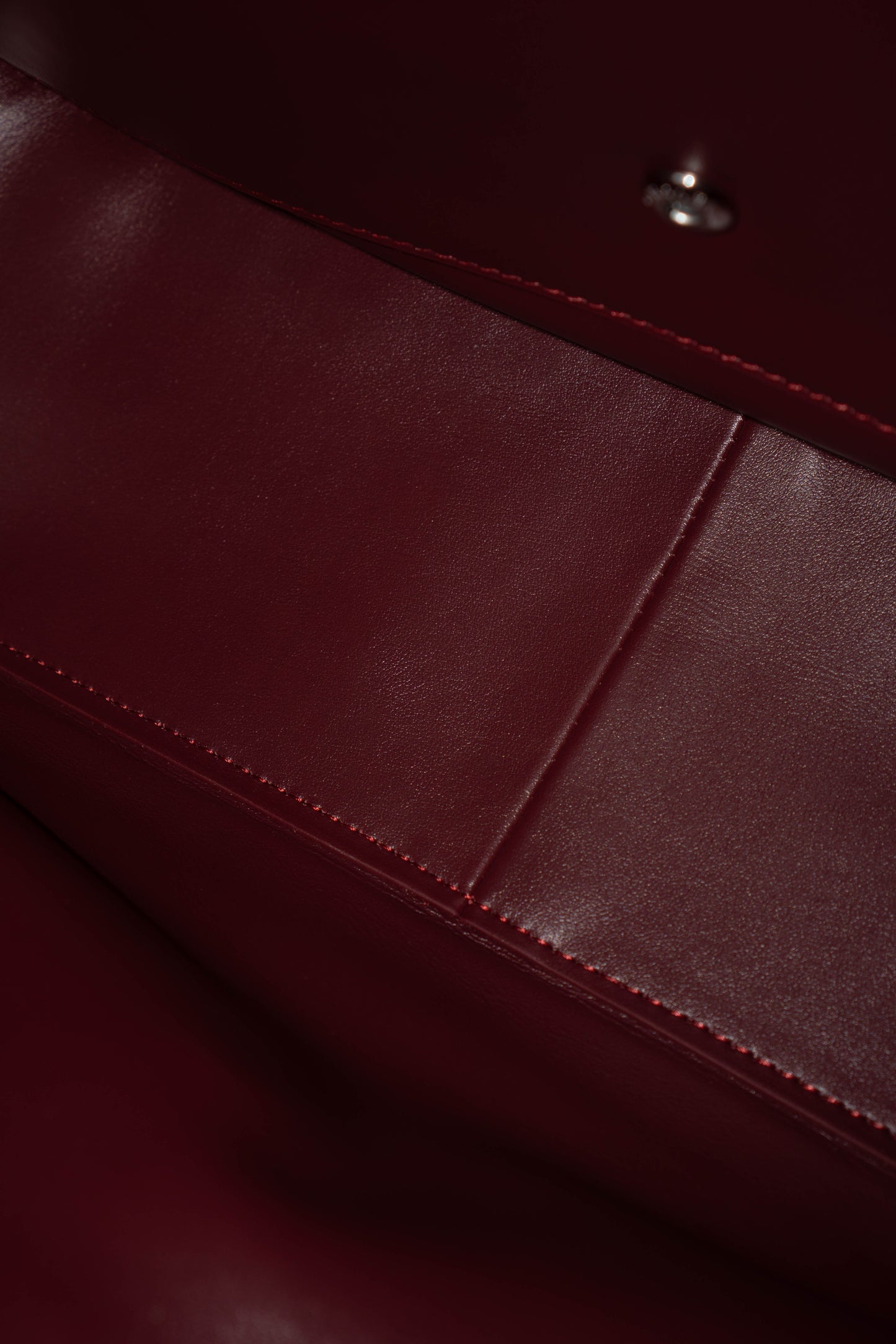 Maxi "Souplissimo" Flap Bag – Burgundy Caviar with Silver Hardware