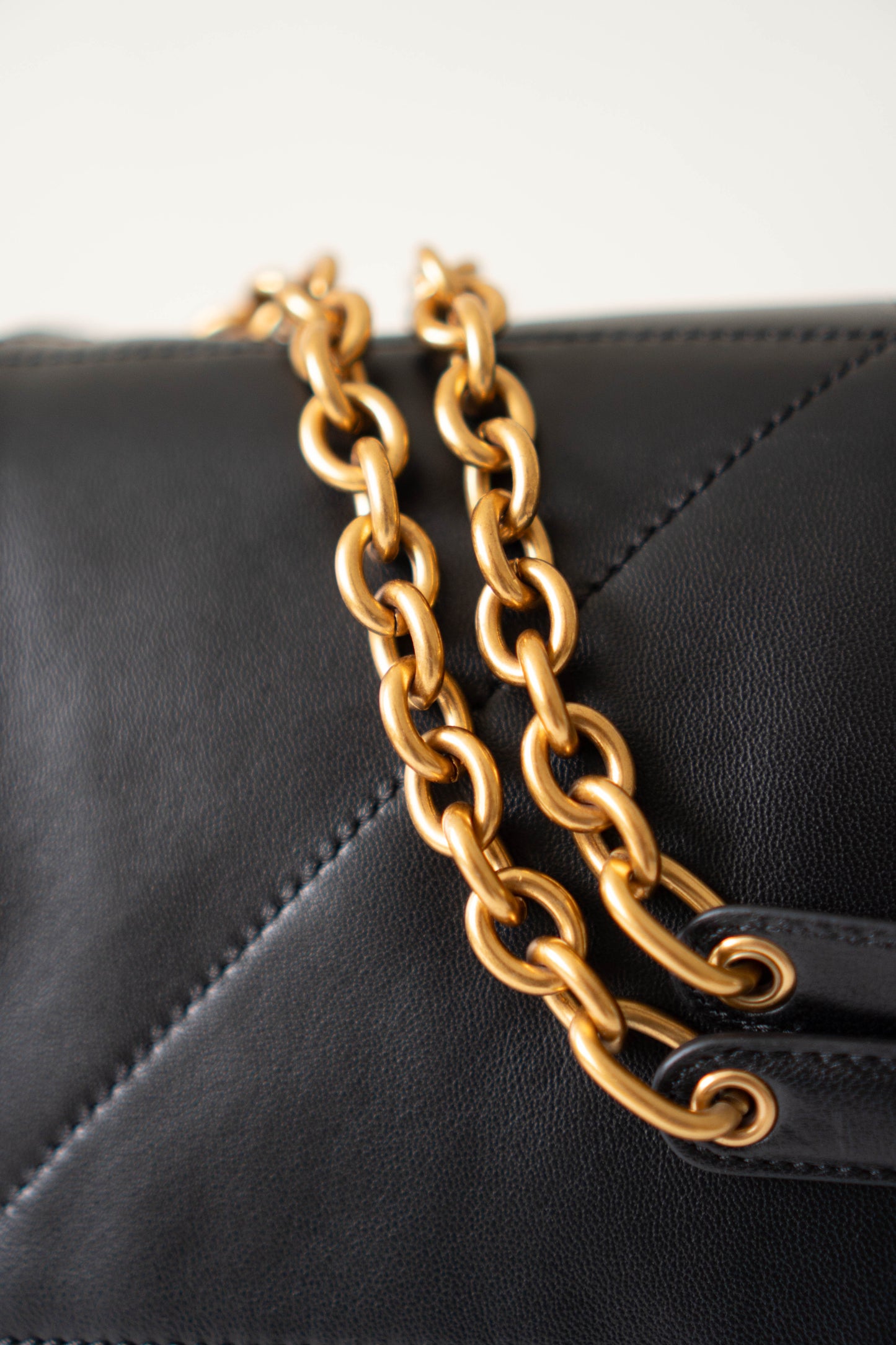 Jamie 4.3 Large In Black Lambskin with Gold Hardware