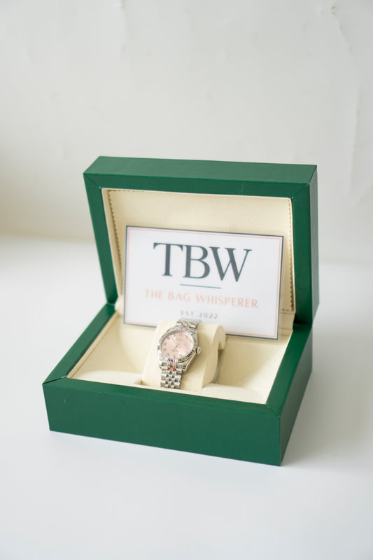 Lady Date just 31 – Pink Dial with Diamond Markers