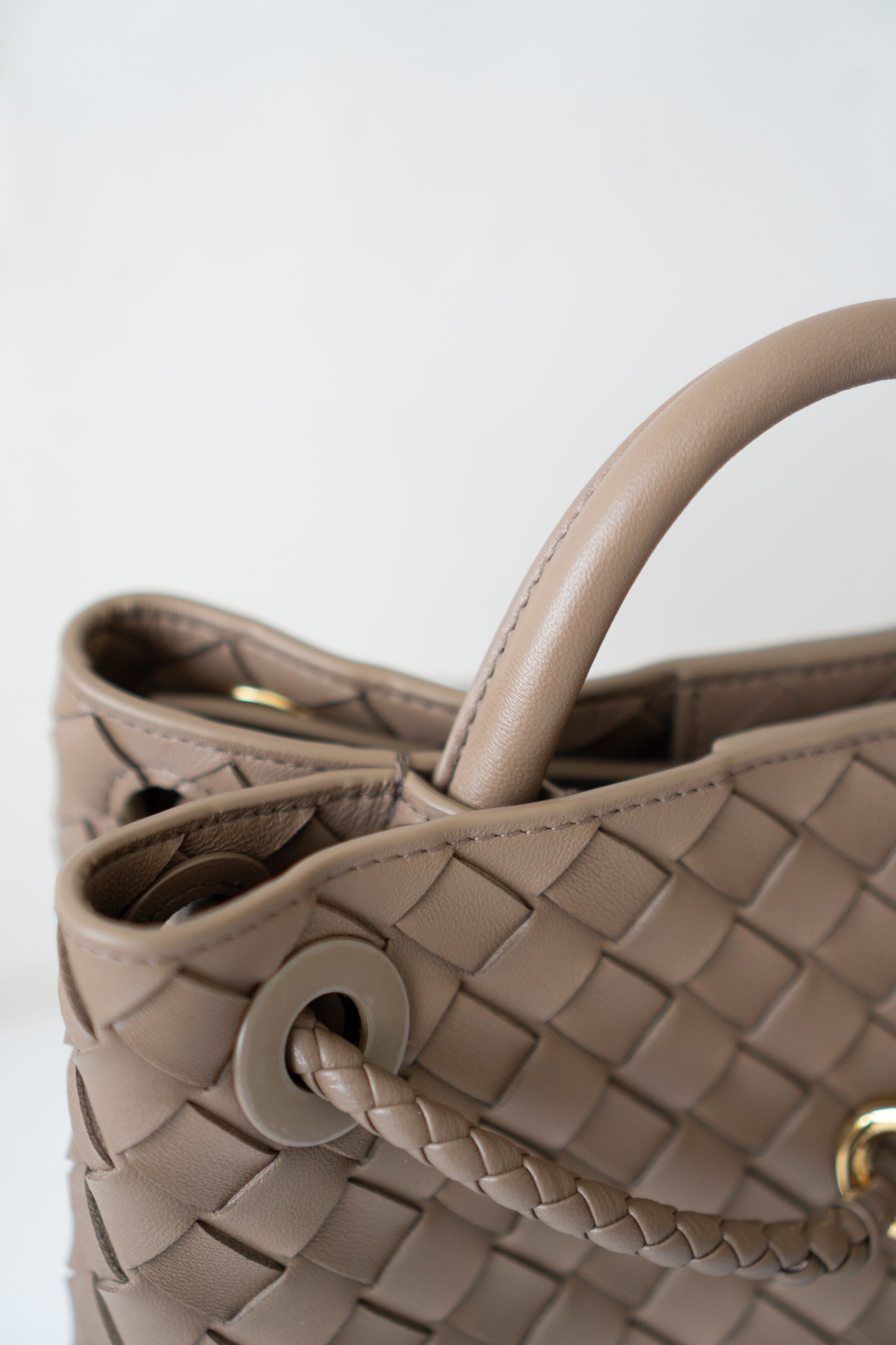 Small Andiamo – Taupe with Gold Hardware