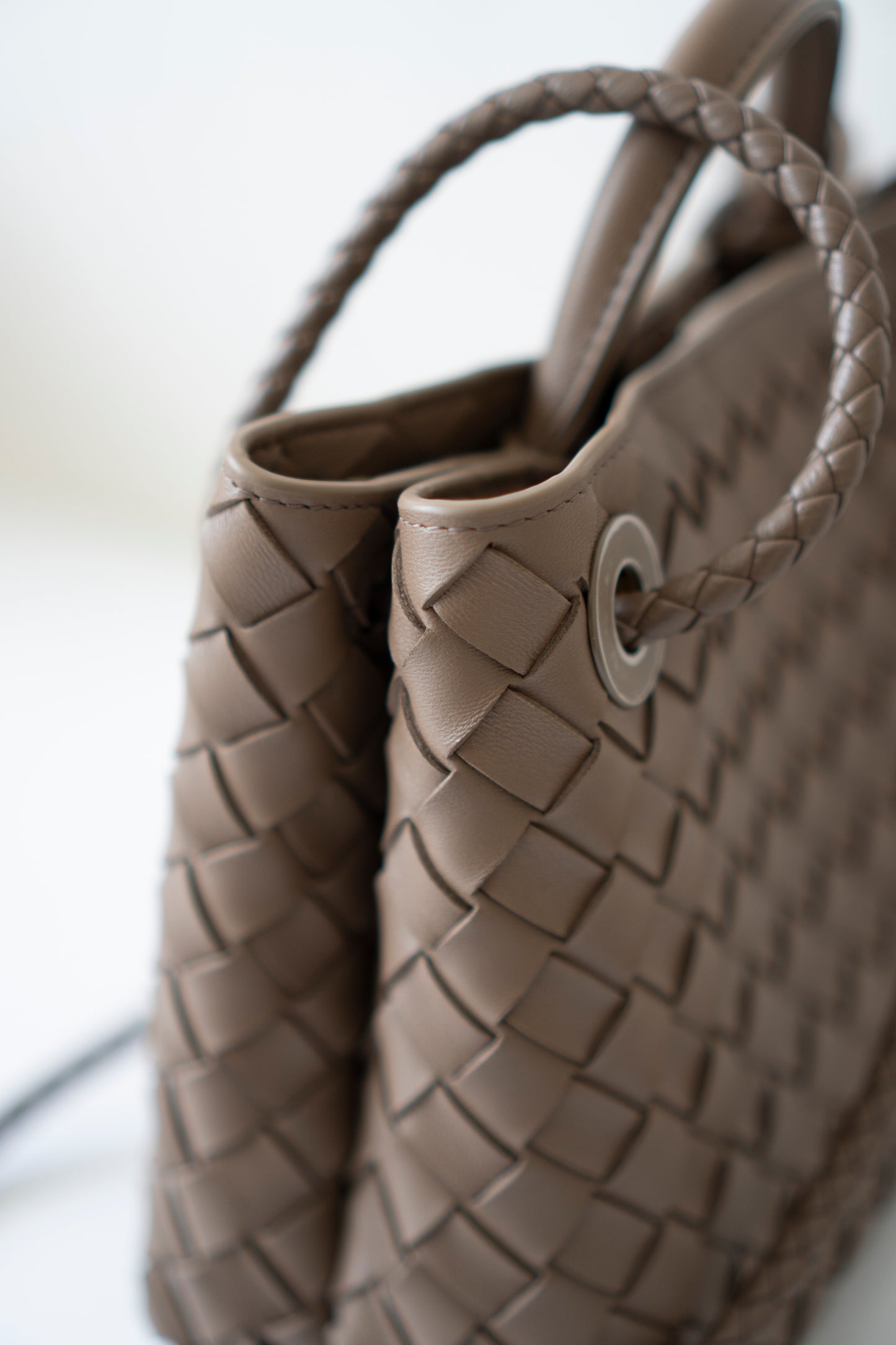 Small Andiamo – Taupe with Gold Hardware