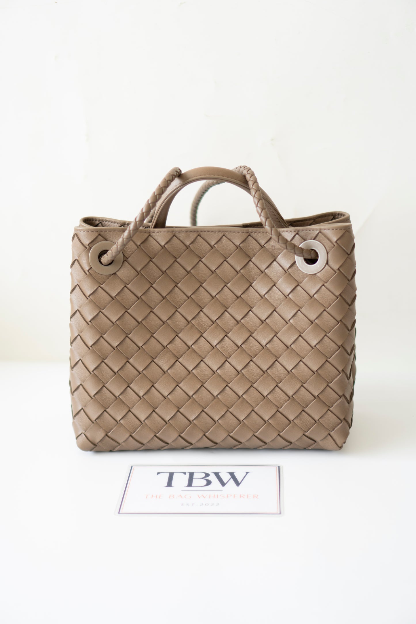 Small Andiamo – Taupe with Gold Hardware