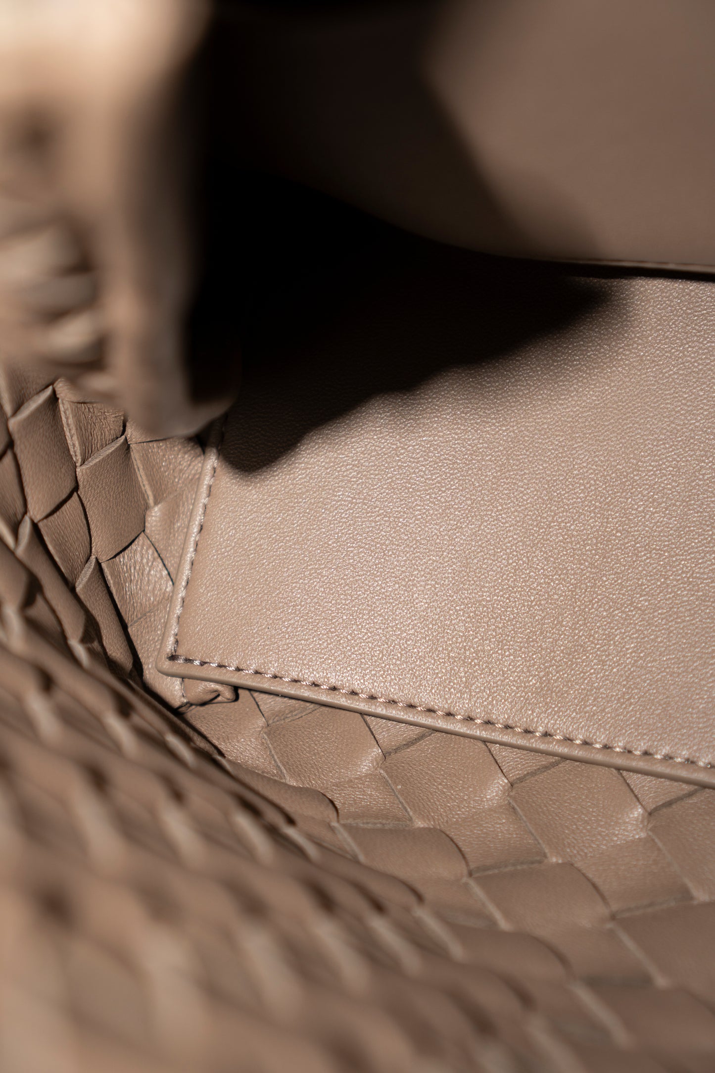 Small Andiamo – Taupe with Gold Hardware