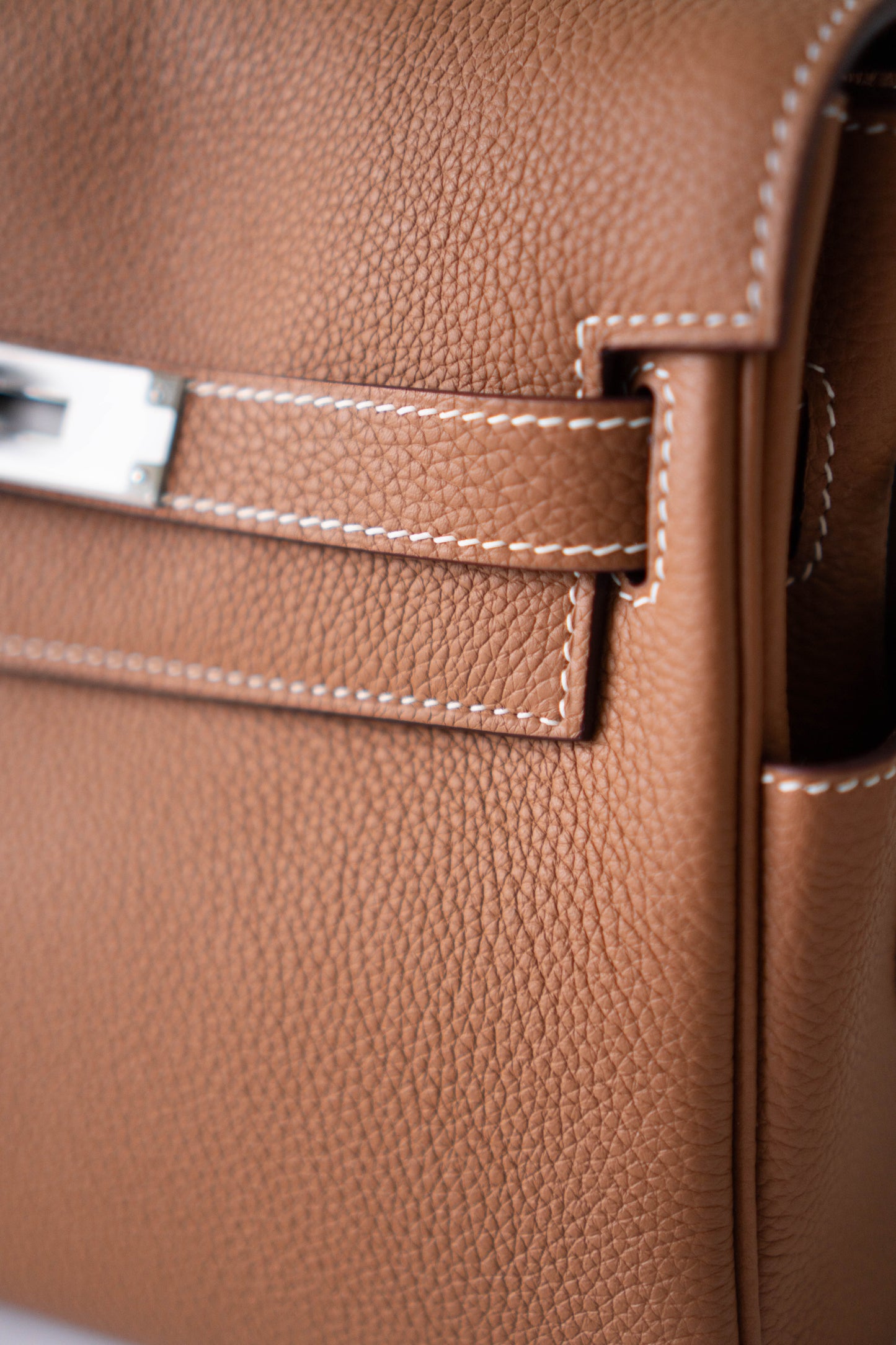 KL Messenger PM – Gold Clemence Leather with Palladium Hardware