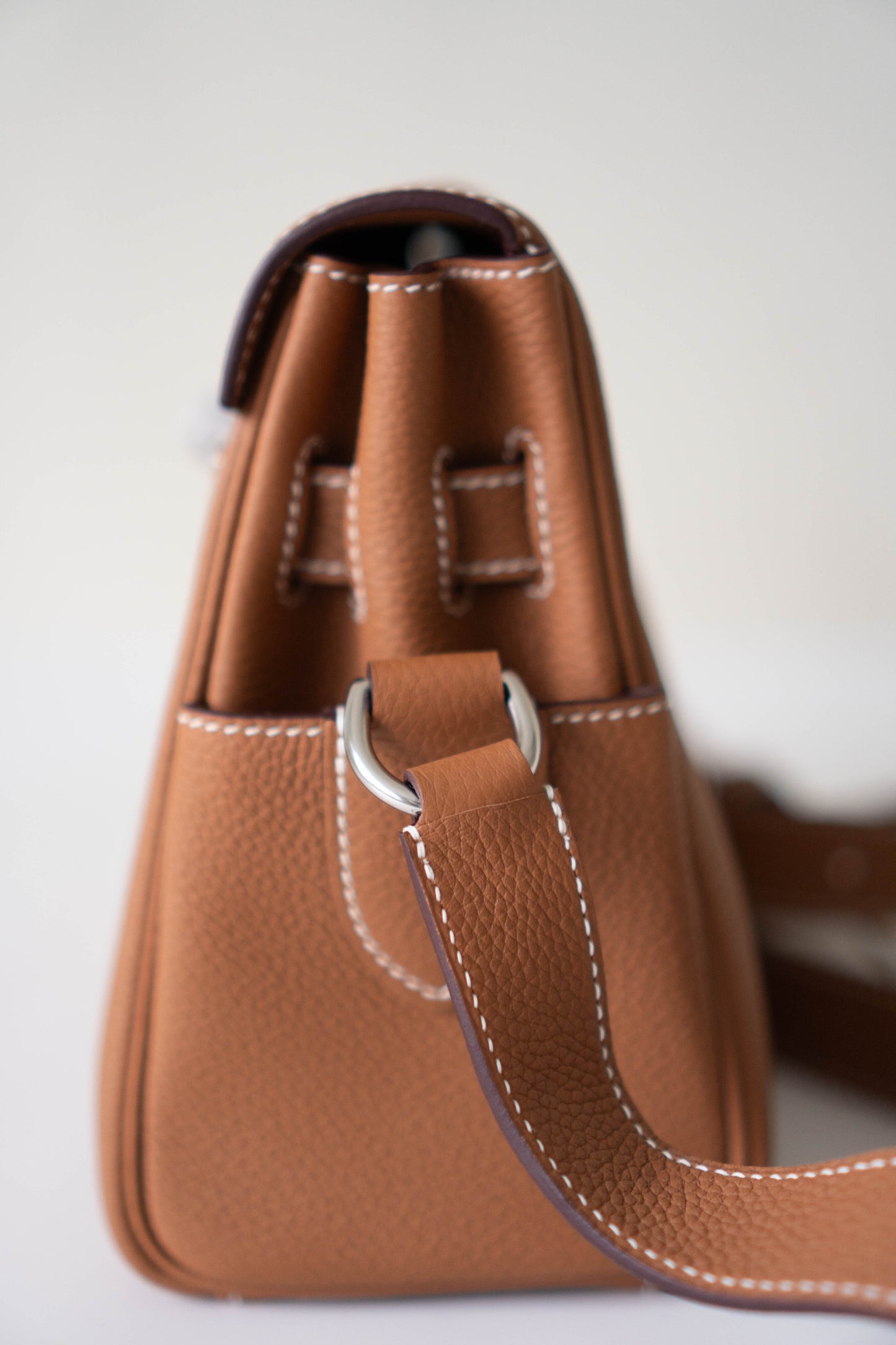 KL Messenger PM – Gold Clemence Leather with Palladium Hardware