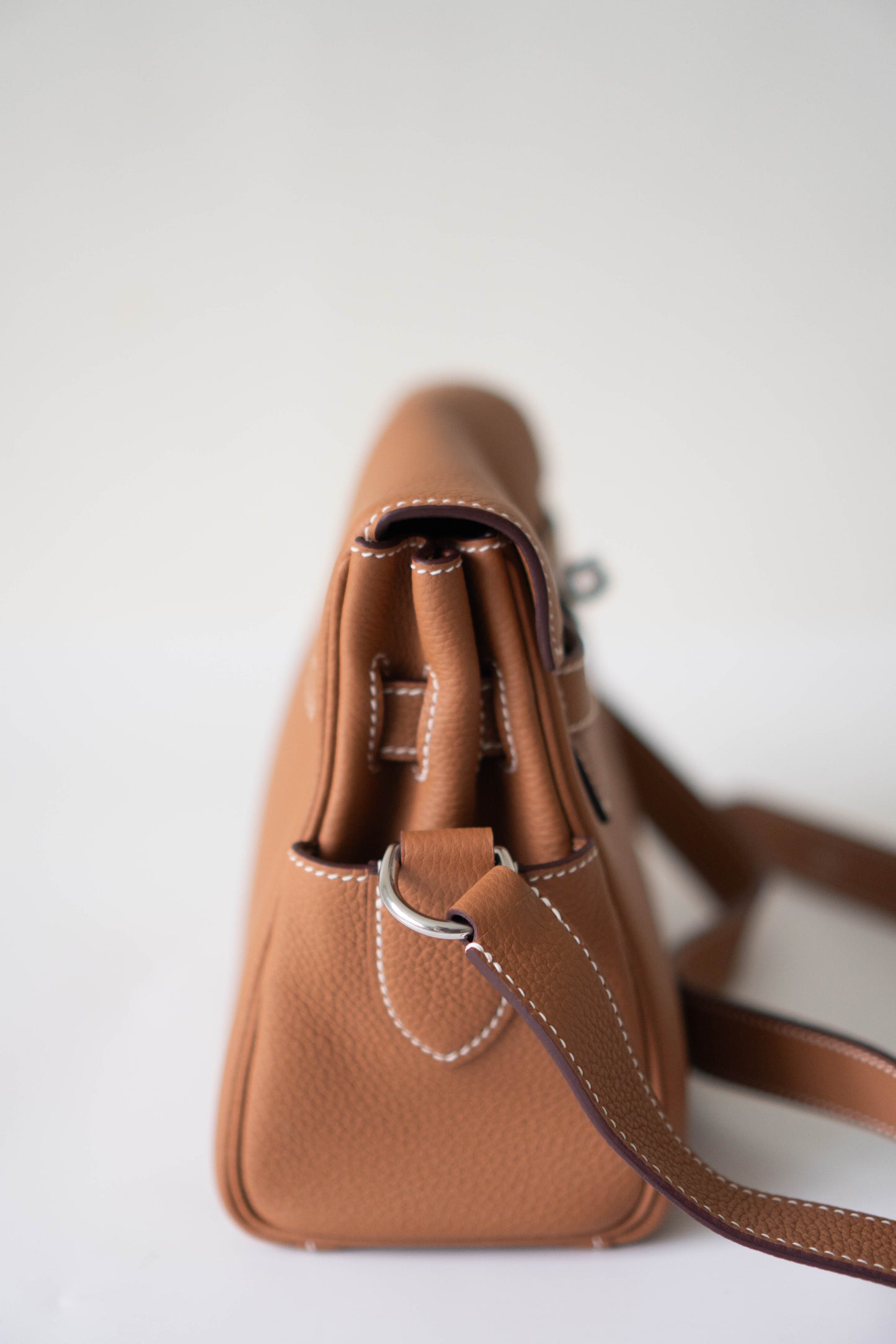 KL Messenger PM – Gold Clemence Leather with Palladium Hardware